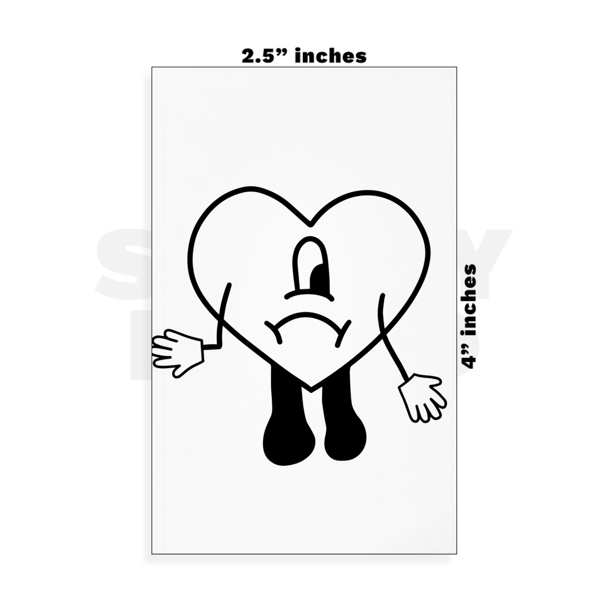 Custom Small - 2.5in x 4in