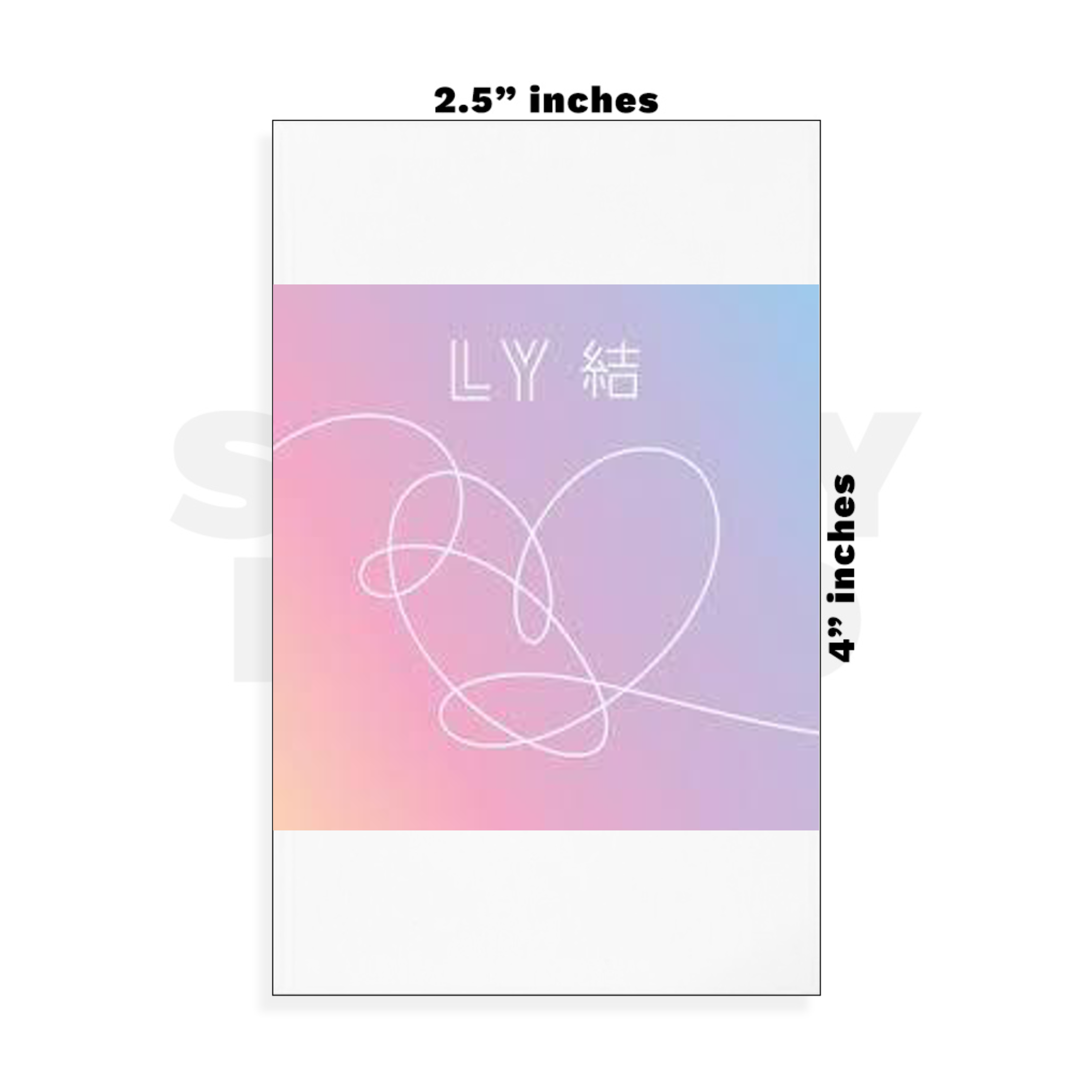 Custom Small - 2.5in x 4in