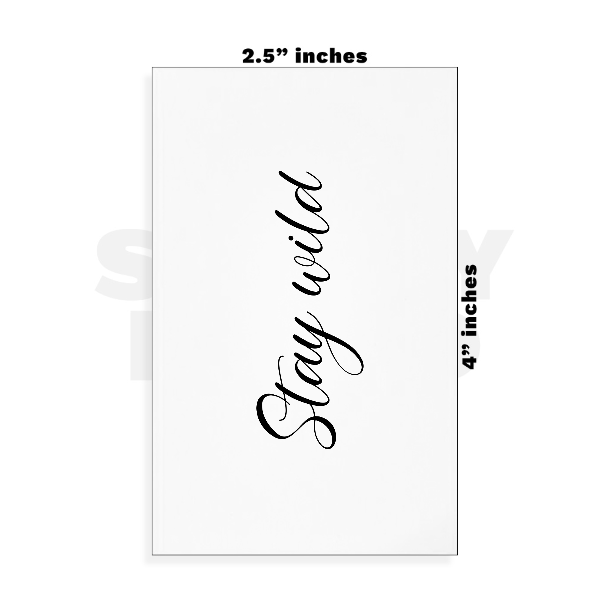 Custom Small - 2.5in x 4in