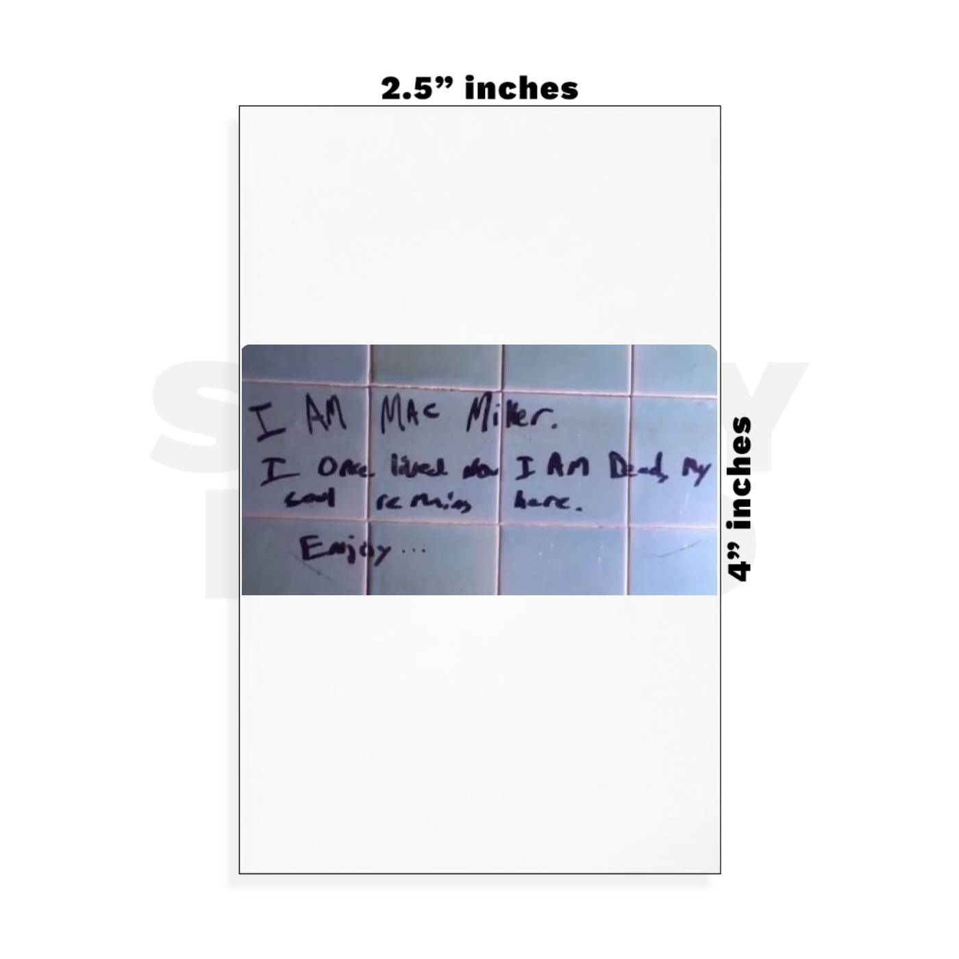 Custom Small - 2.5in x 4in