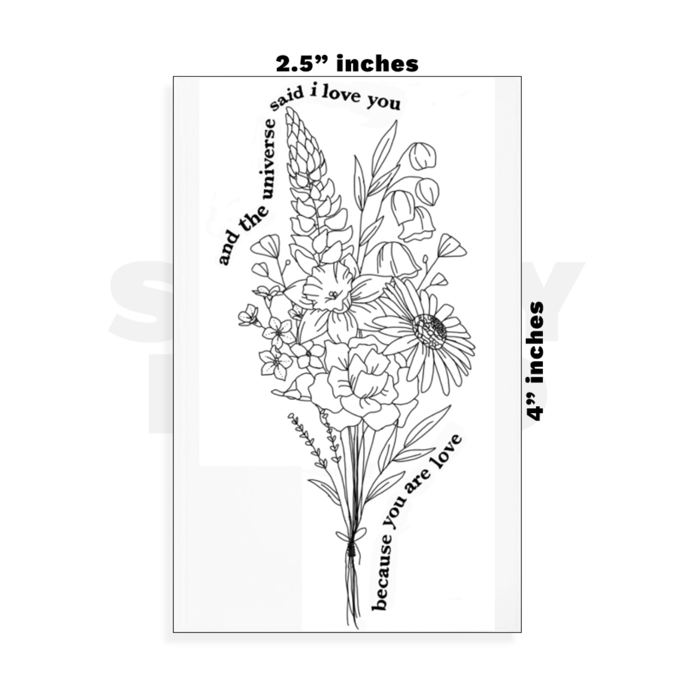 Custom Small - 2.5in x 4in