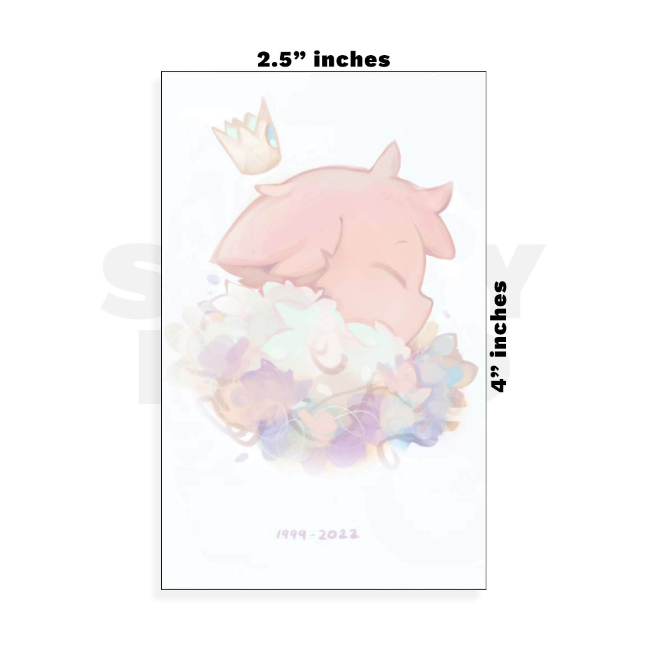 Custom Small - 2.5in x 4in