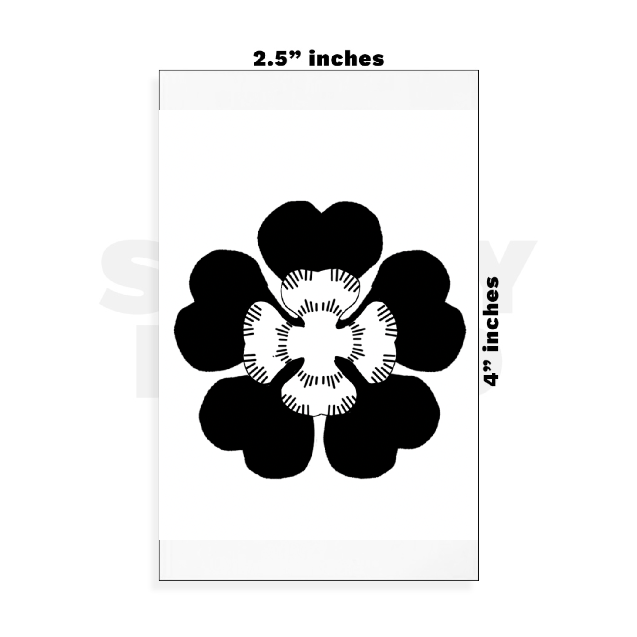 Custom Small - 2.5in x 4in