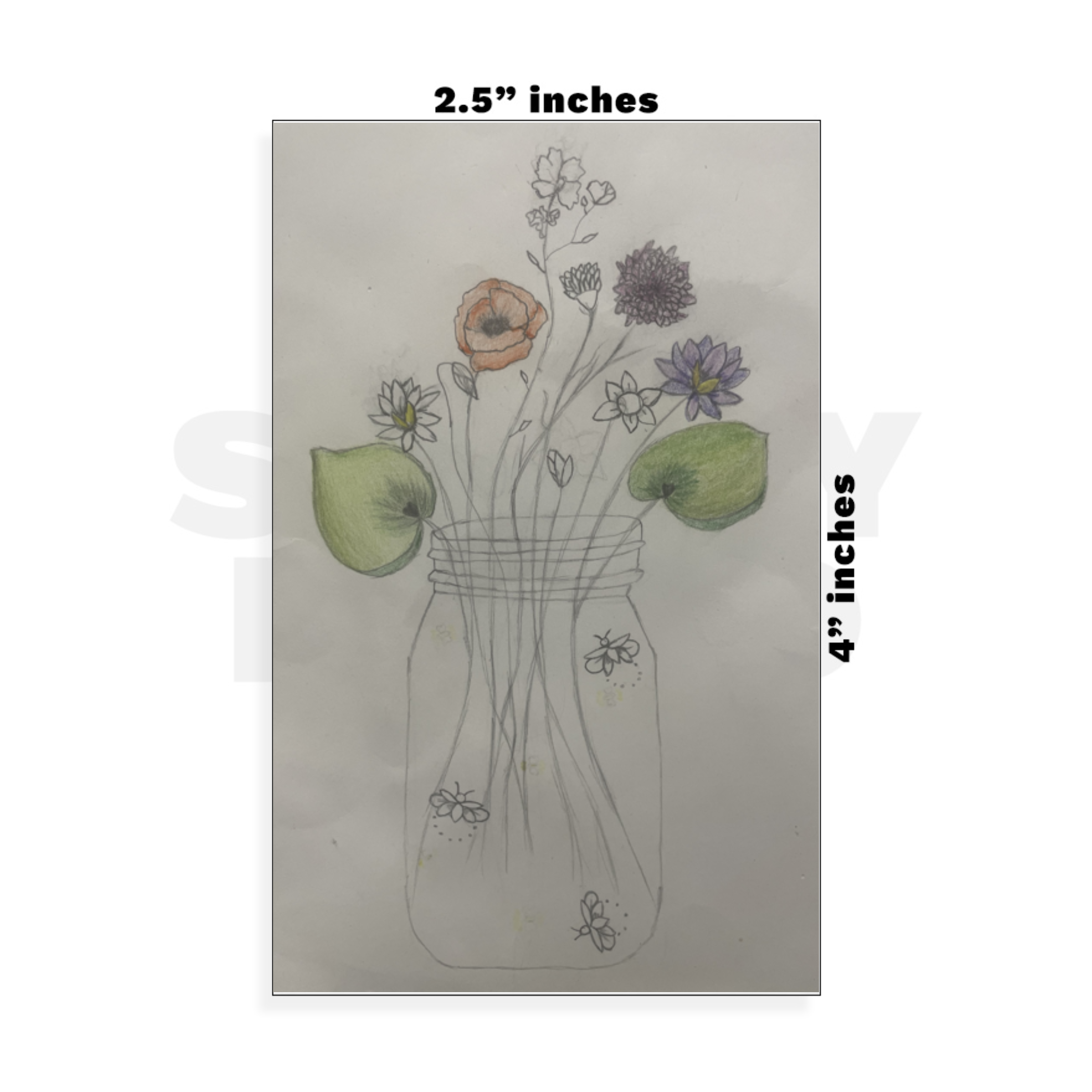 Custom Small - 2.5in x 4in