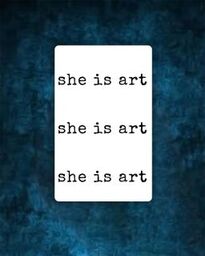 She is art Tattoo - Semi Permanent