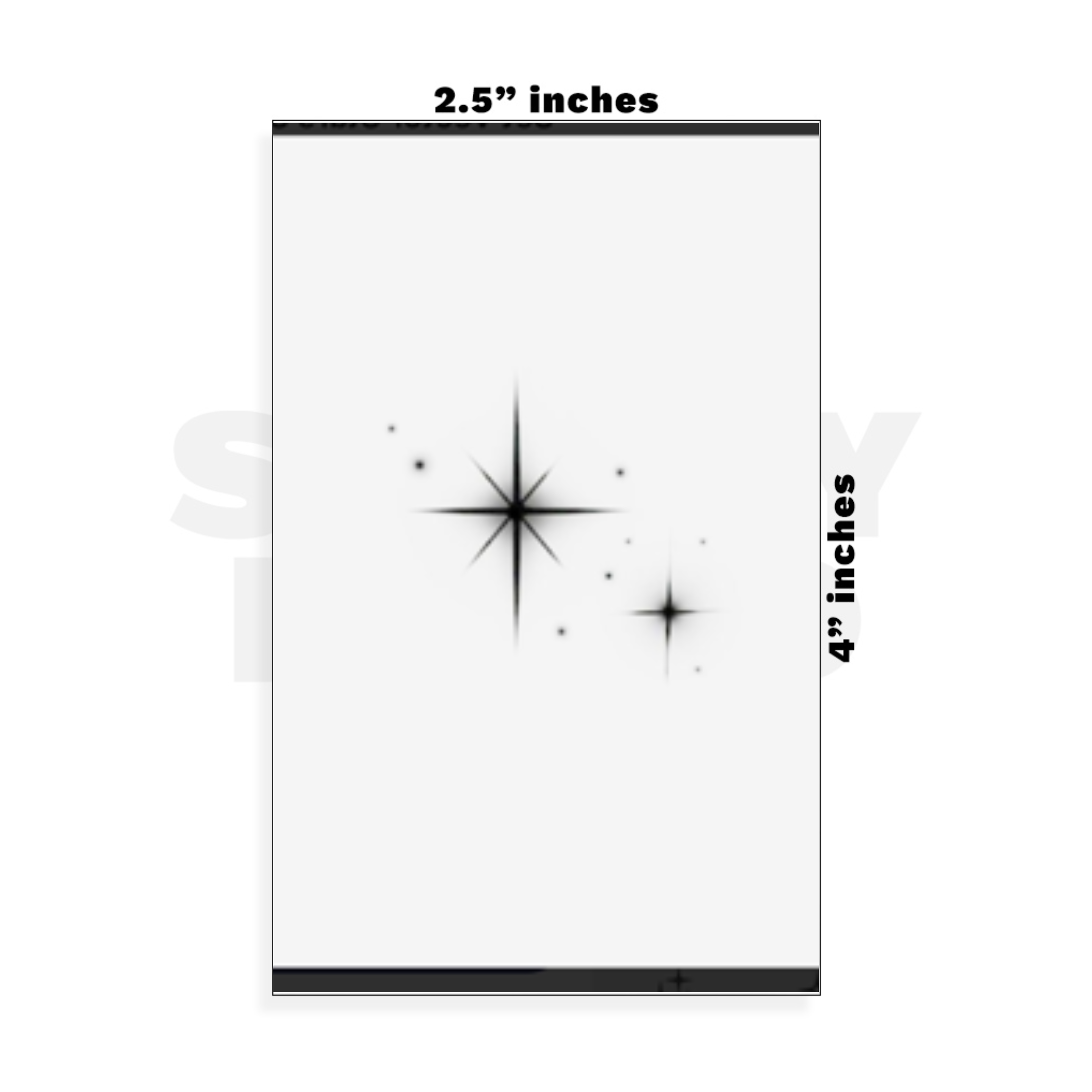 Custom Small - 2.5in x 4in