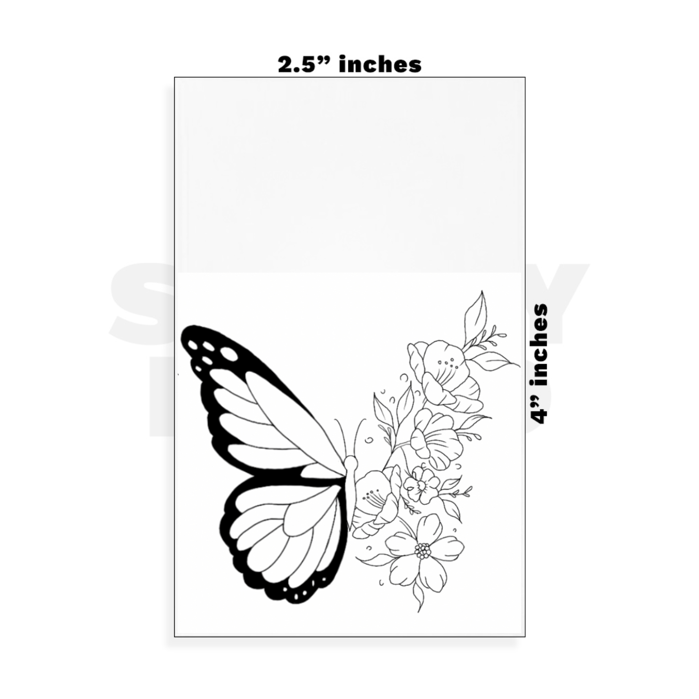 Custom Small - 2.5in x 4in