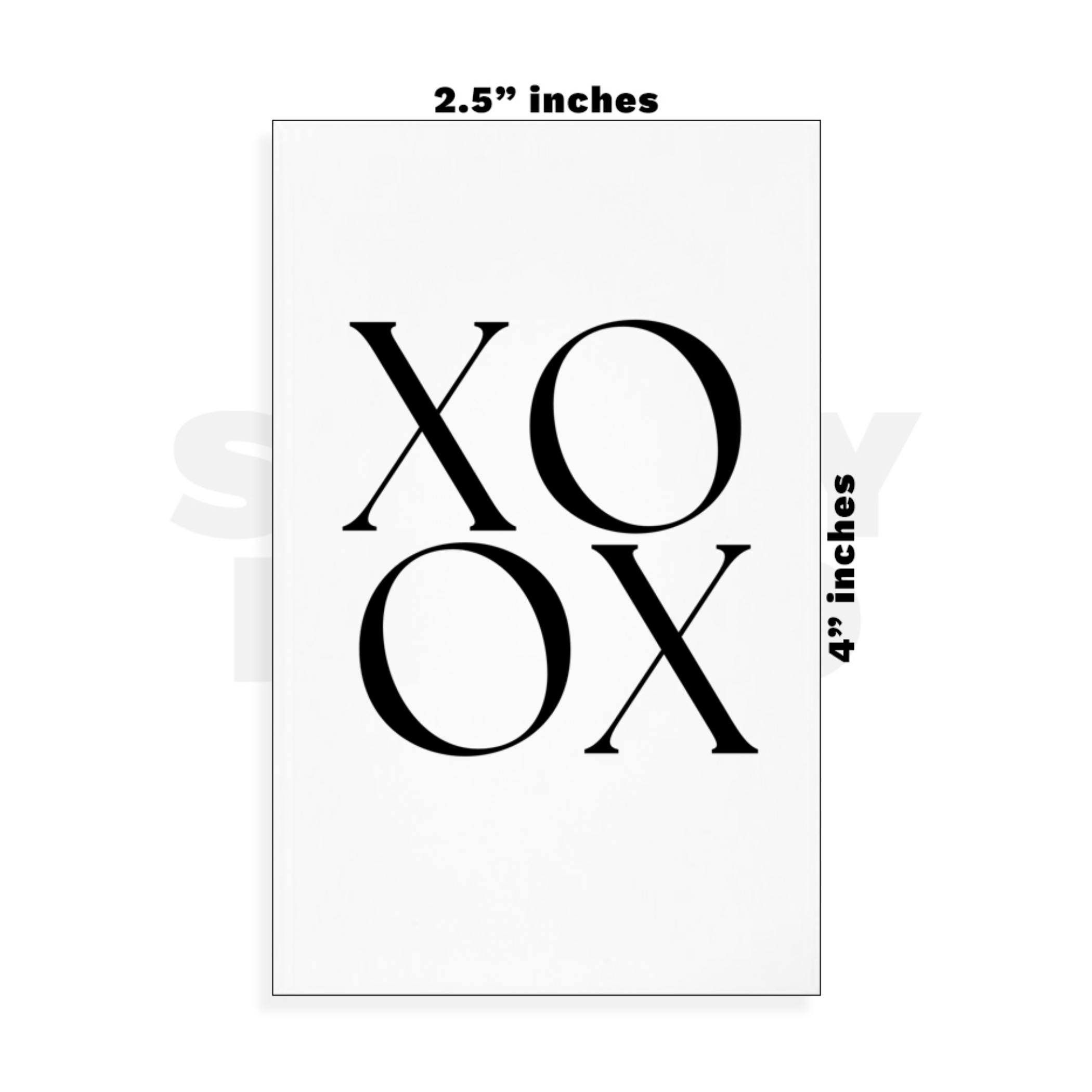 Custom Small - 2.5in x 4in