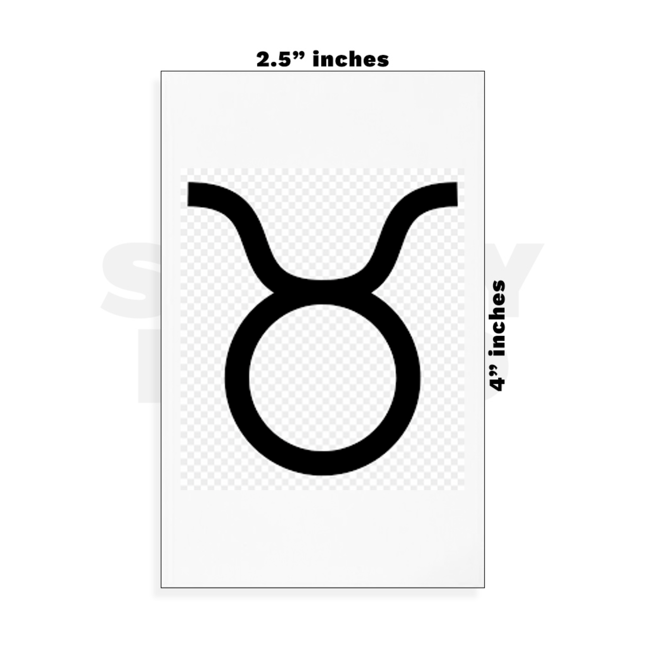 Custom Small - 2.5in x 4in