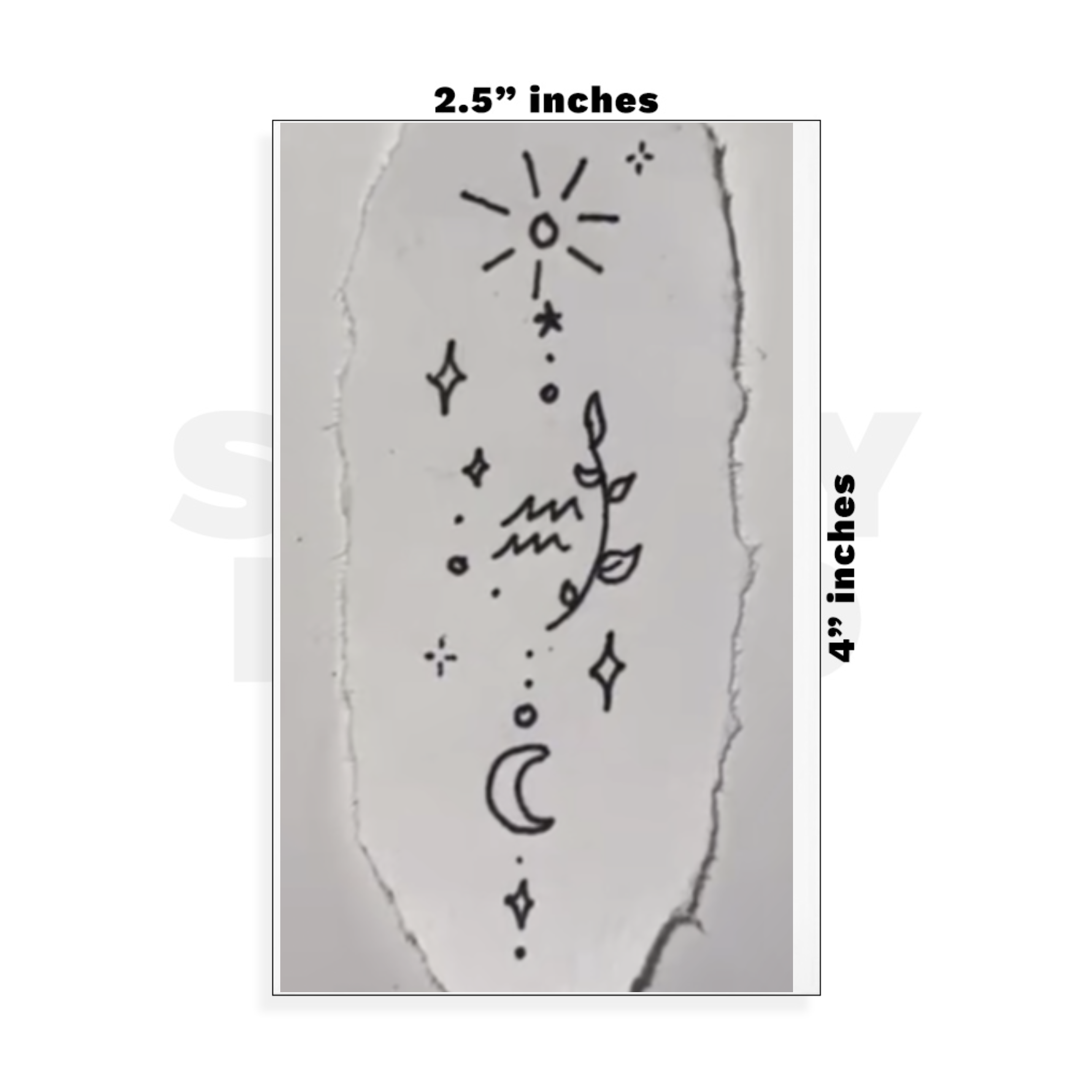 Custom Small - 2.5in x 4in