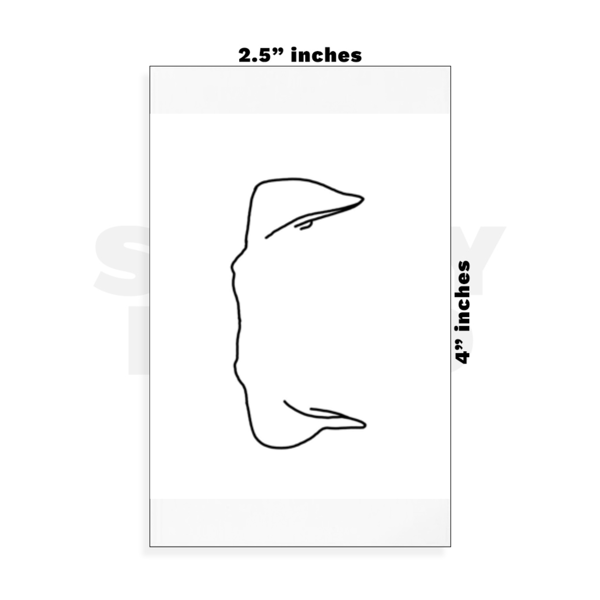 Custom Small - 2.5in x 4in