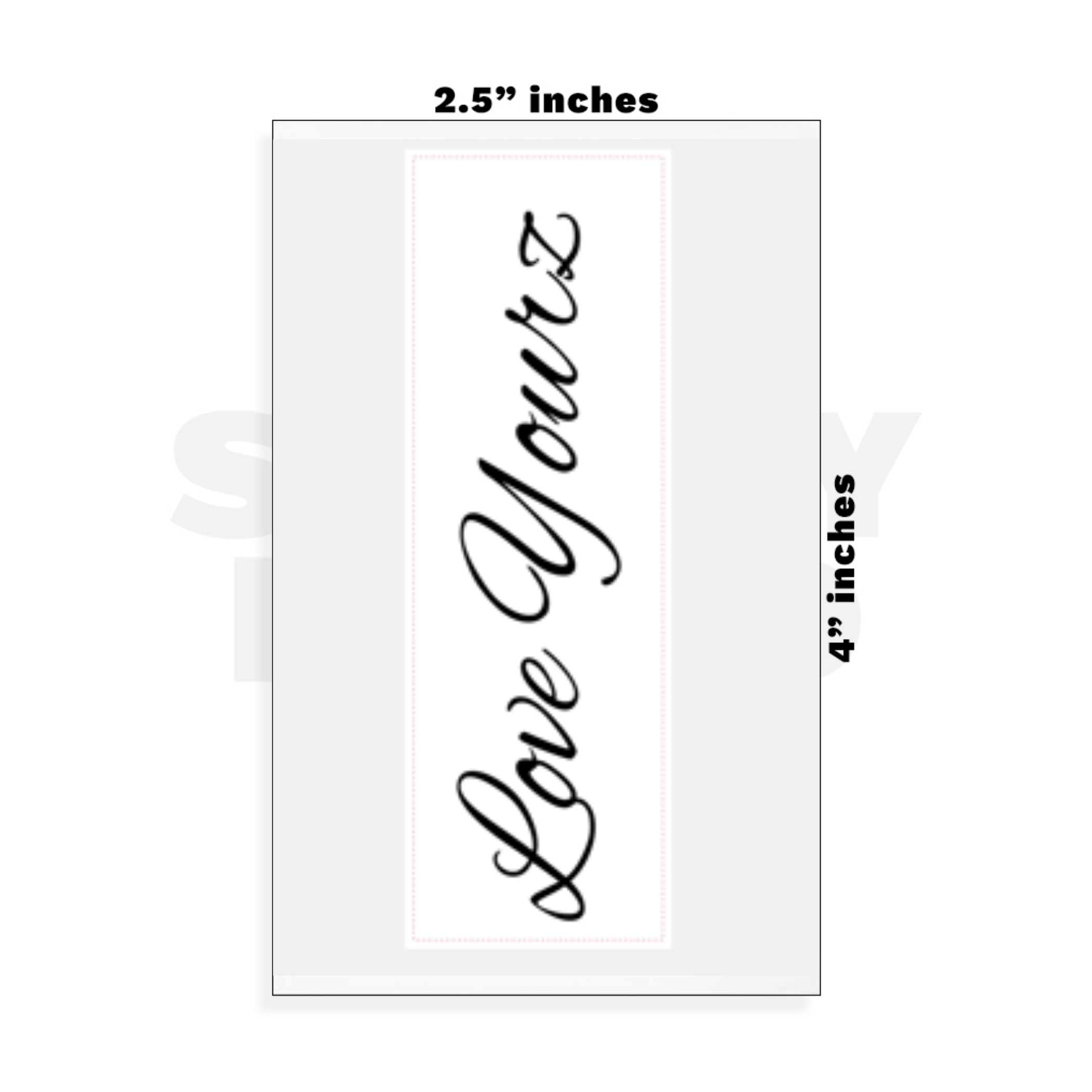 Custom Small - 2.5in x 4in