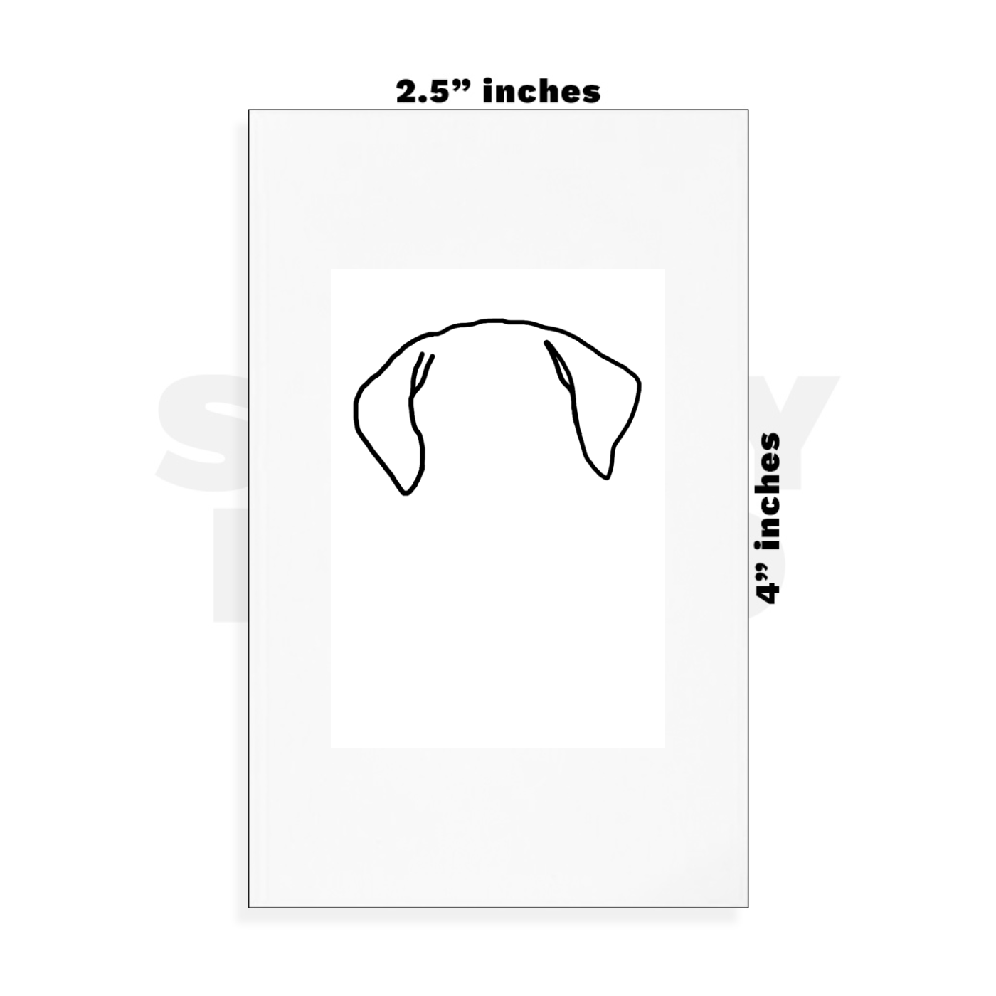 Custom Small - 2.5in x 4in