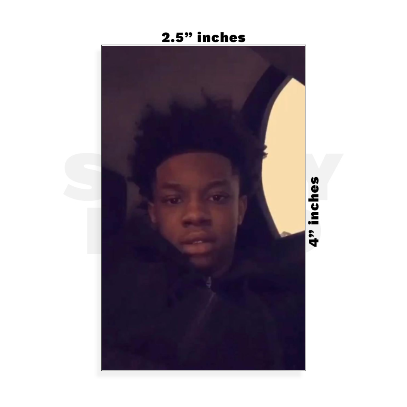 Custom Small - 2.5in x 4in