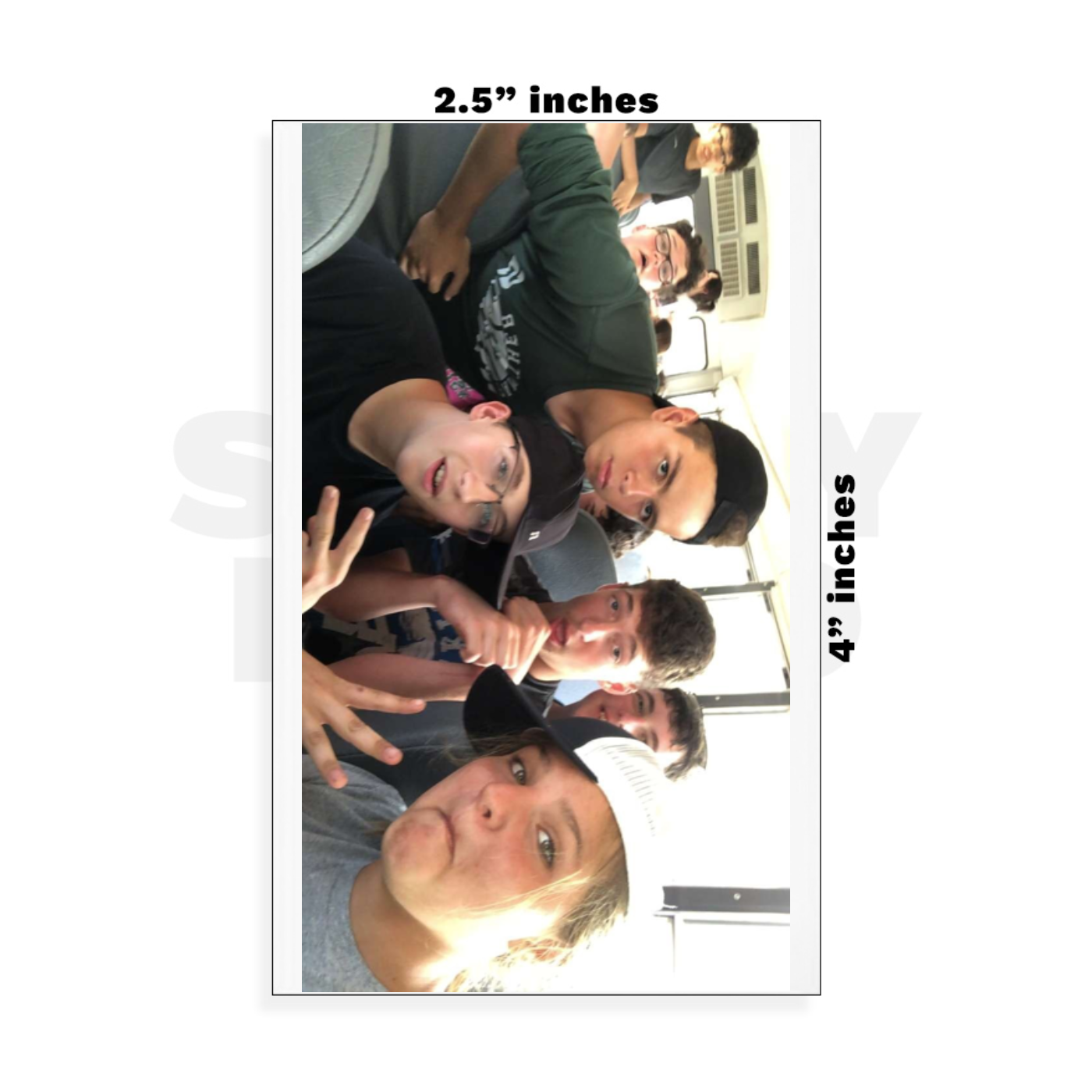 Custom Small - 2.5in x 4in