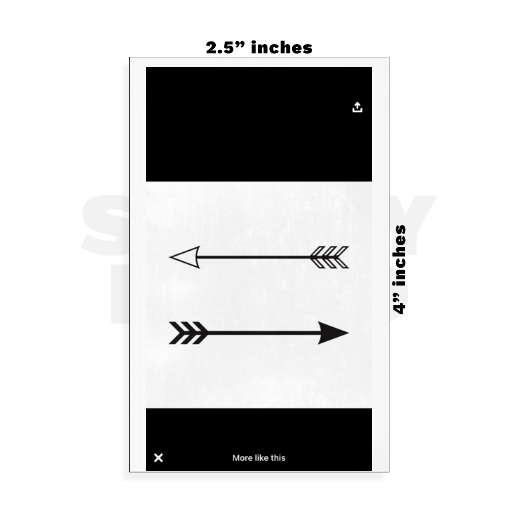 Custom Small - 2.5in x 4in