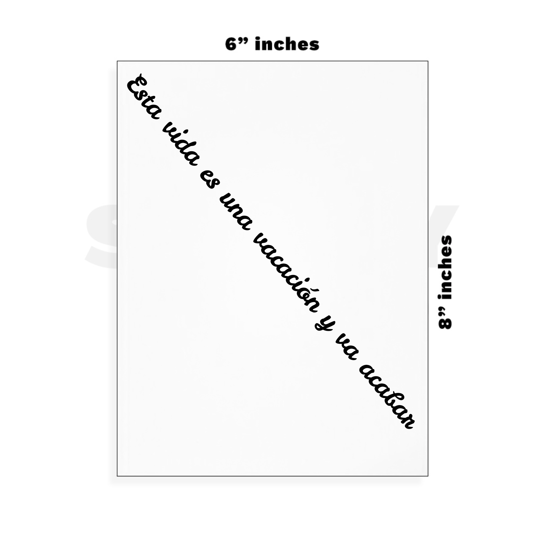 Custom Large - 6in x 8.5in