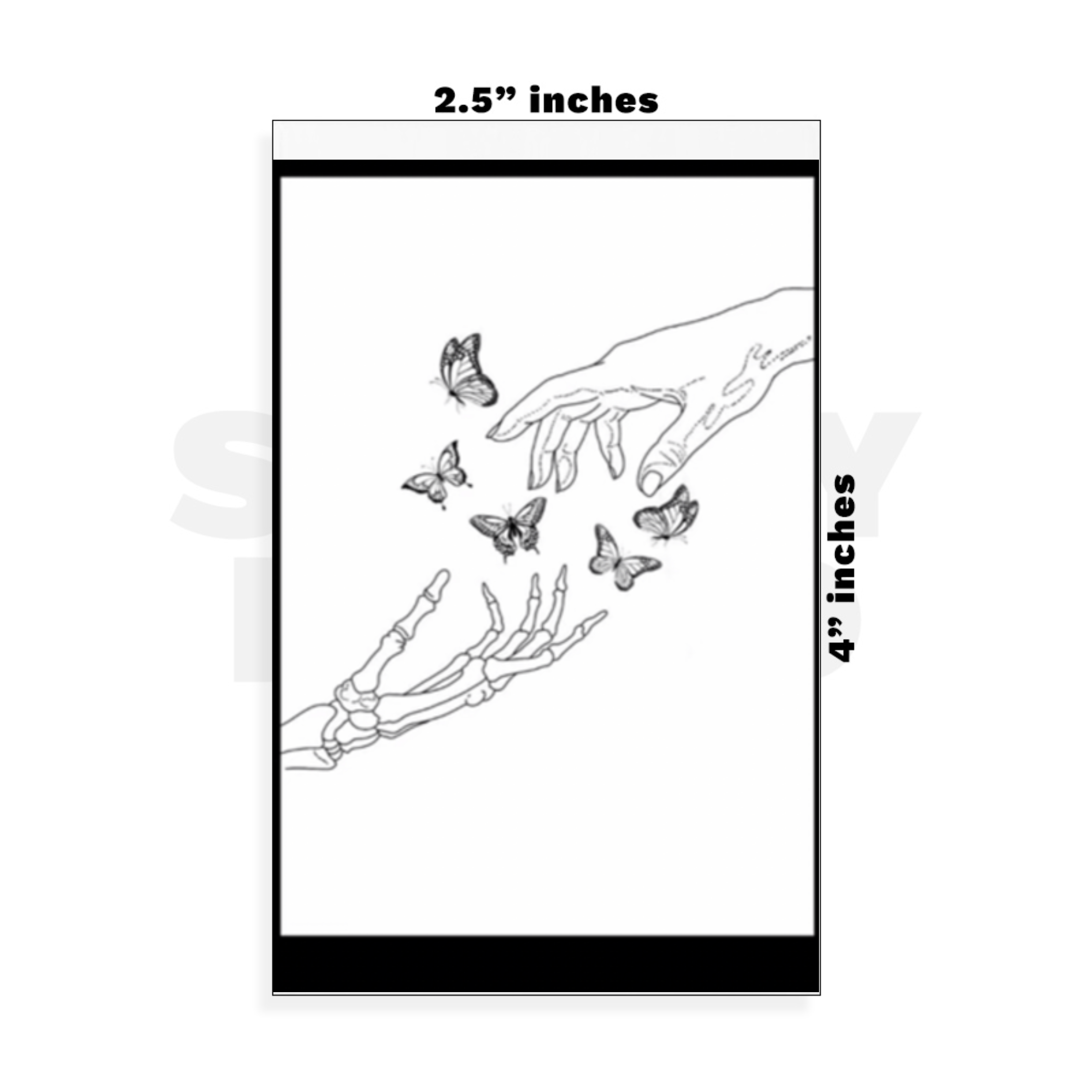 Custom Small - 2.5in x 4in