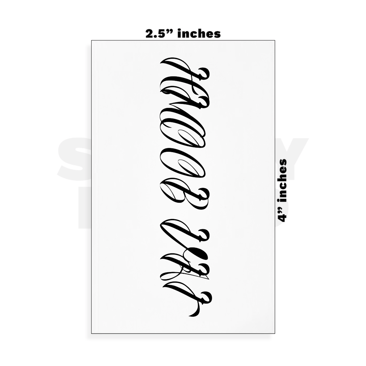 Custom Small - 2.5in x 4in