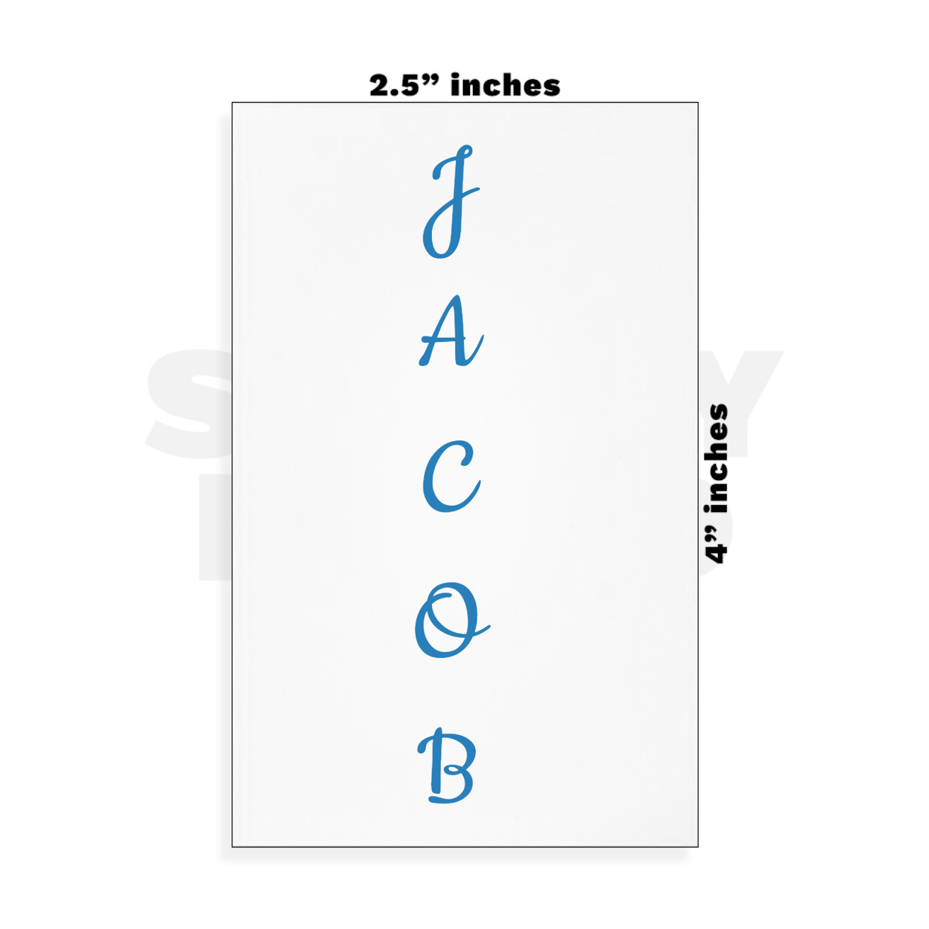 Custom Small - 2.5in x 4in