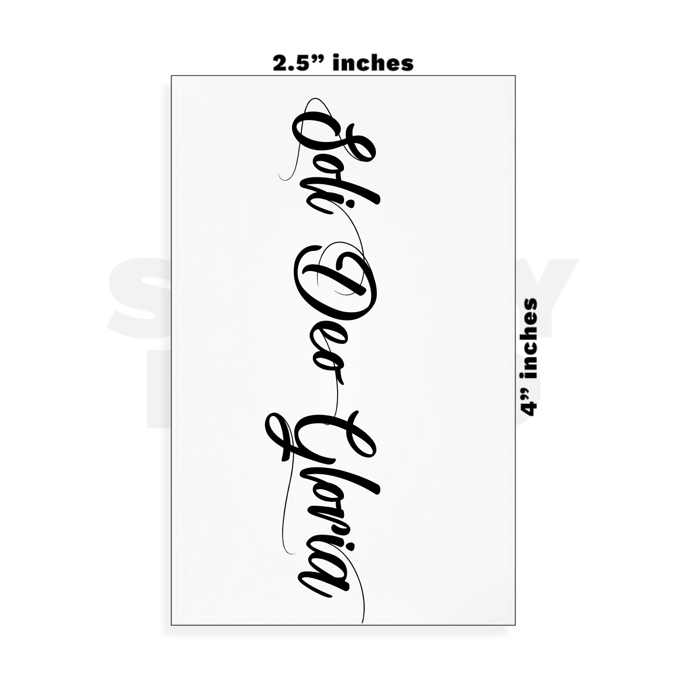 Custom Small - 2.5in x 4in