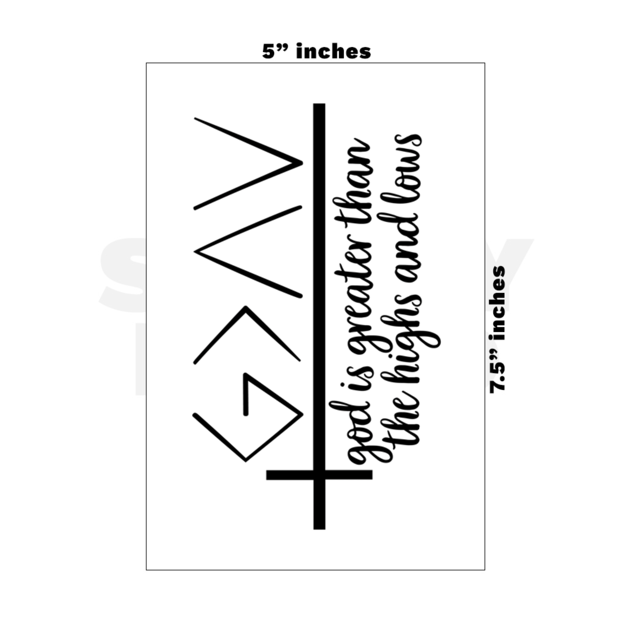 Custom Medium - 5in x 7.5in