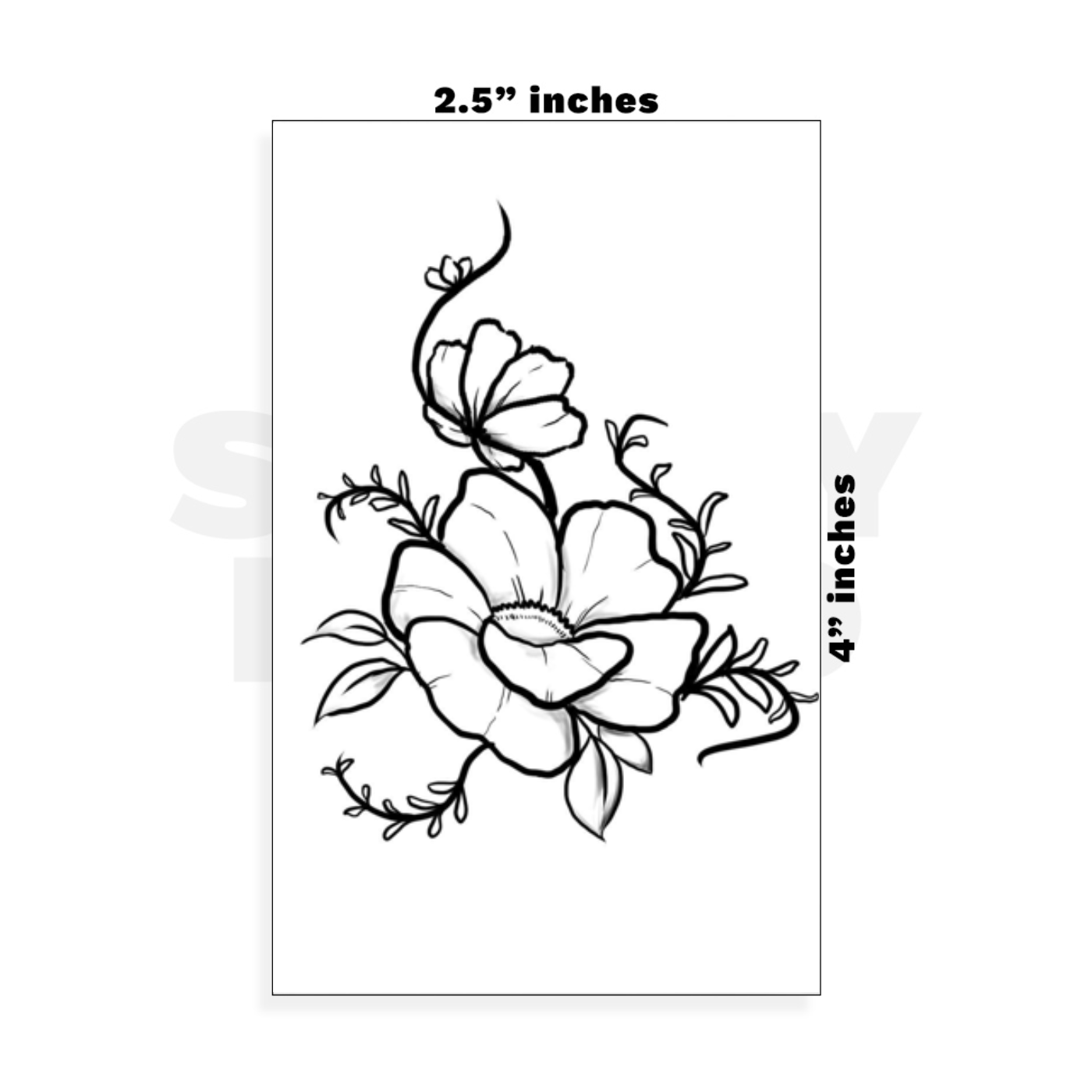 Custom Small - 2.5in x 4in