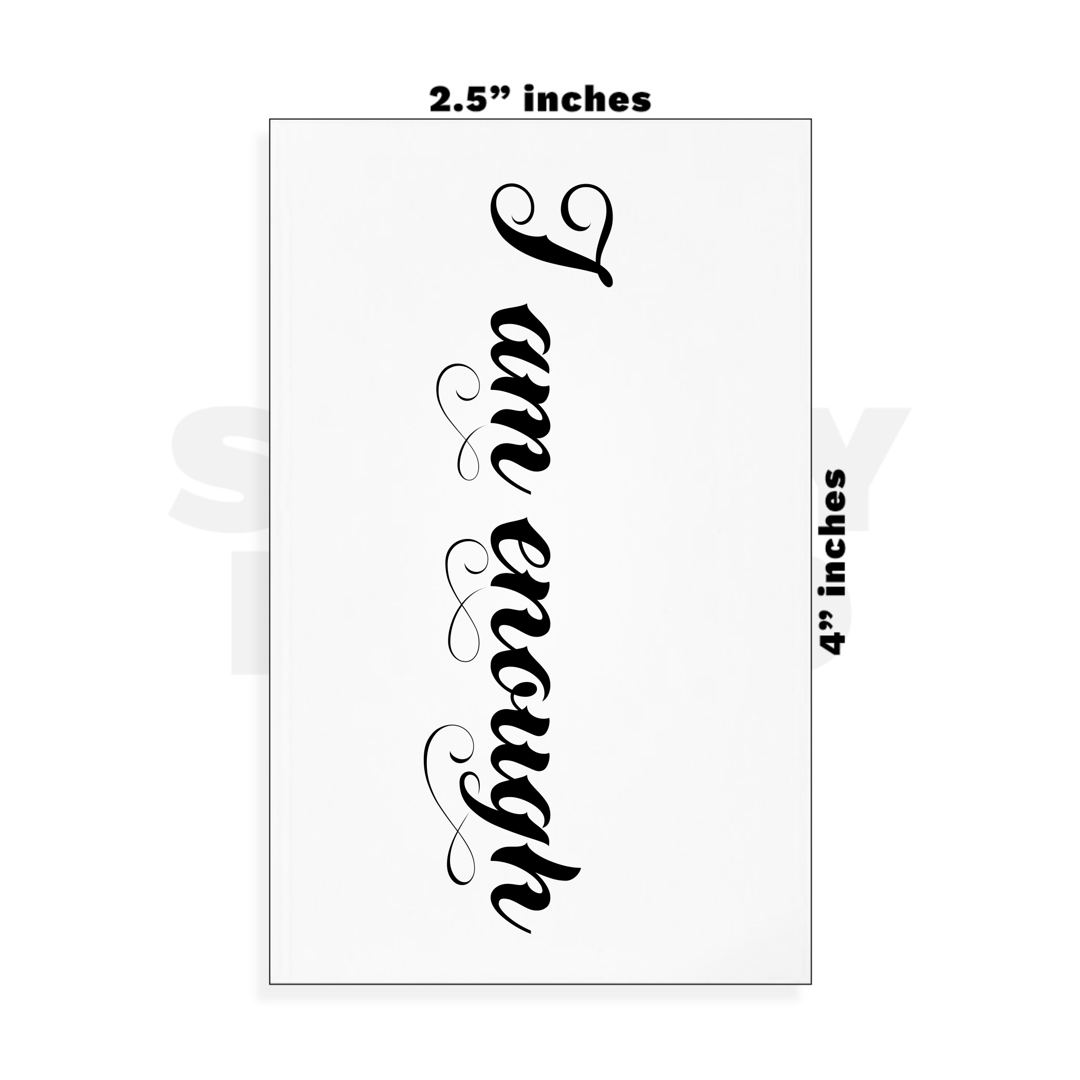 Custom Small - 2.5in x 4in