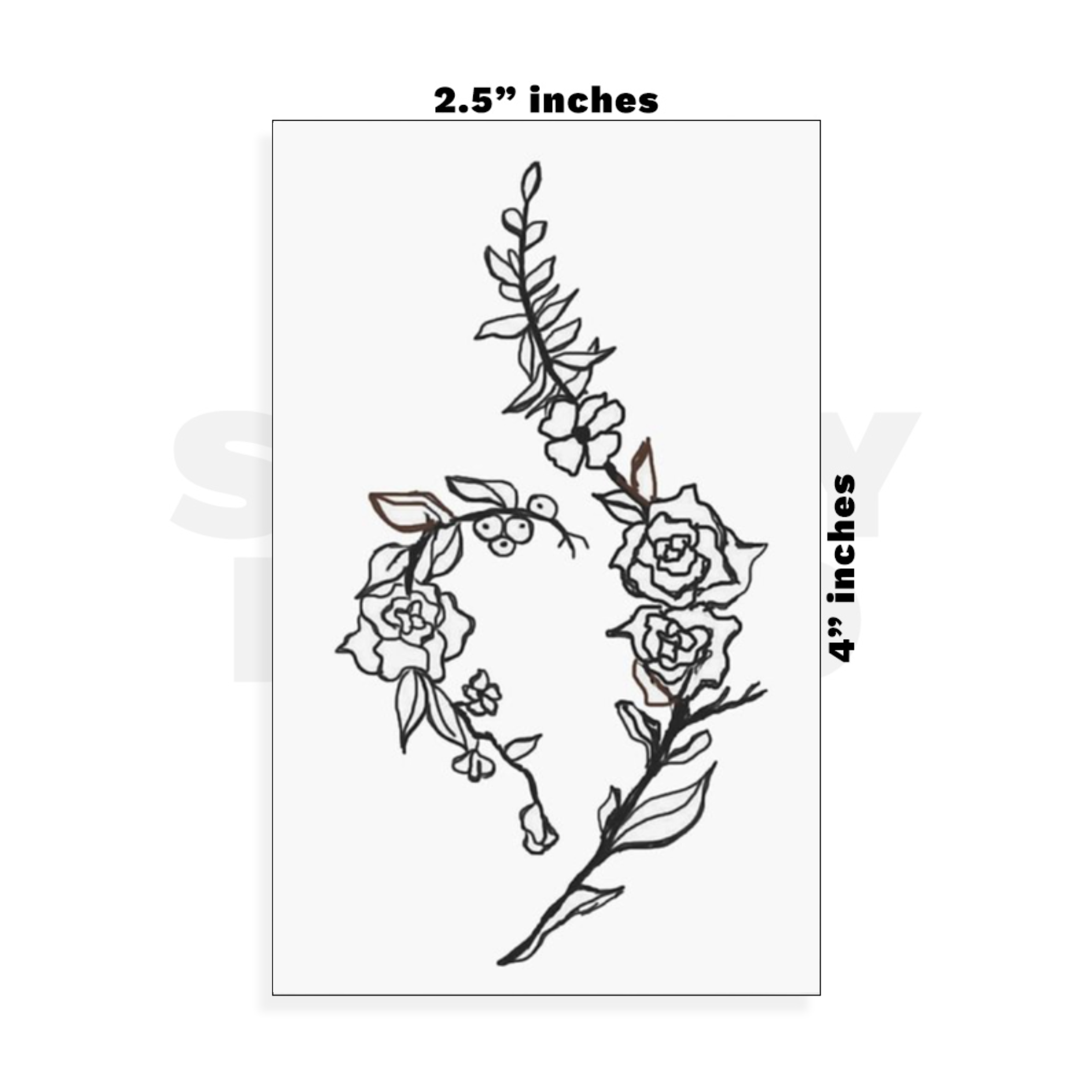 Custom Small - 2.5in x 4in