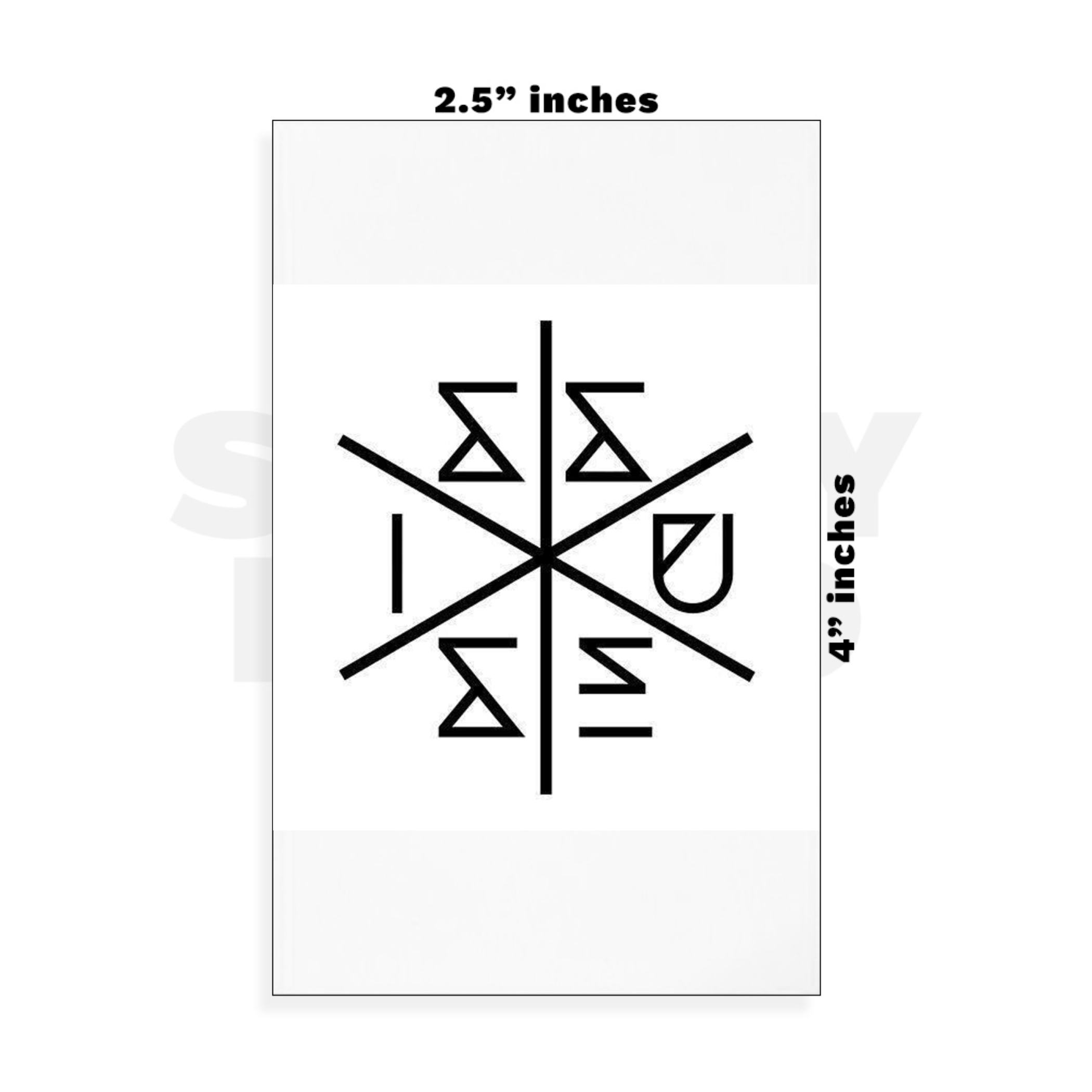 Custom Small - 2.5in x 4in