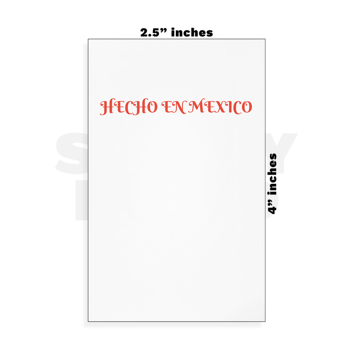 Custom Small - 2.5in x 4in