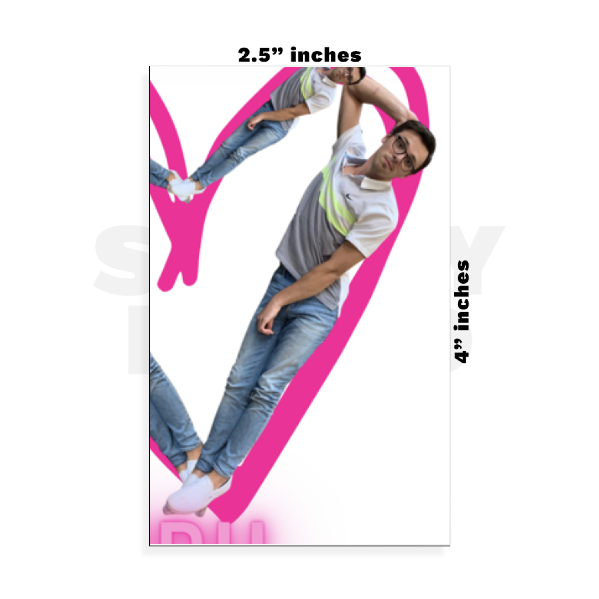 Custom Small - 2.5in x 4in