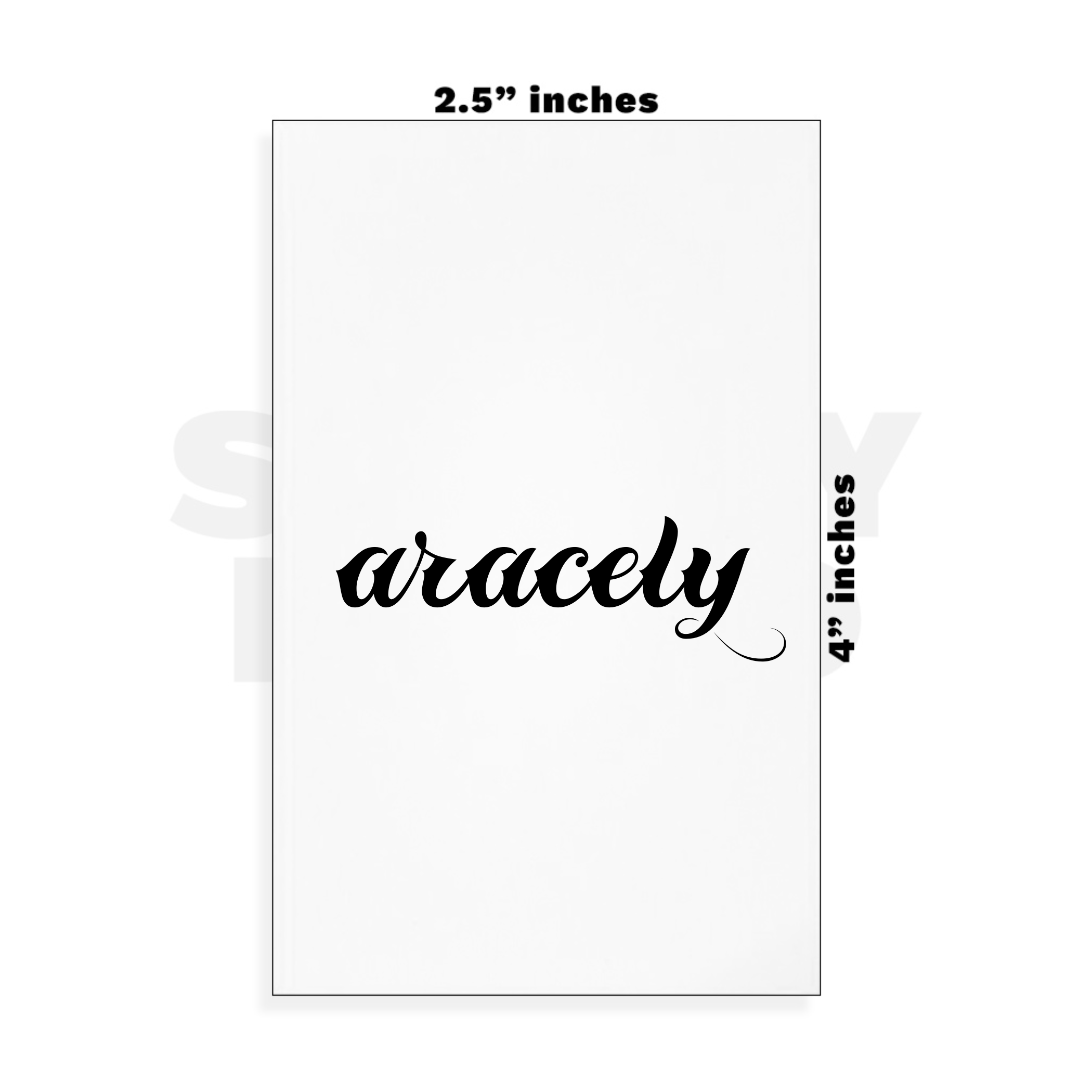 Custom Small - 2.5in x 4in