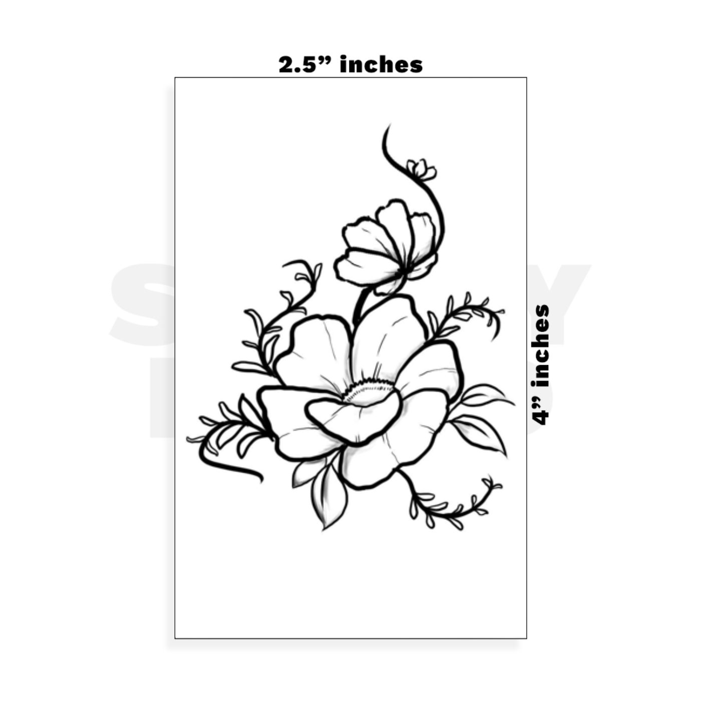Custom Small - 2.5in x 4in