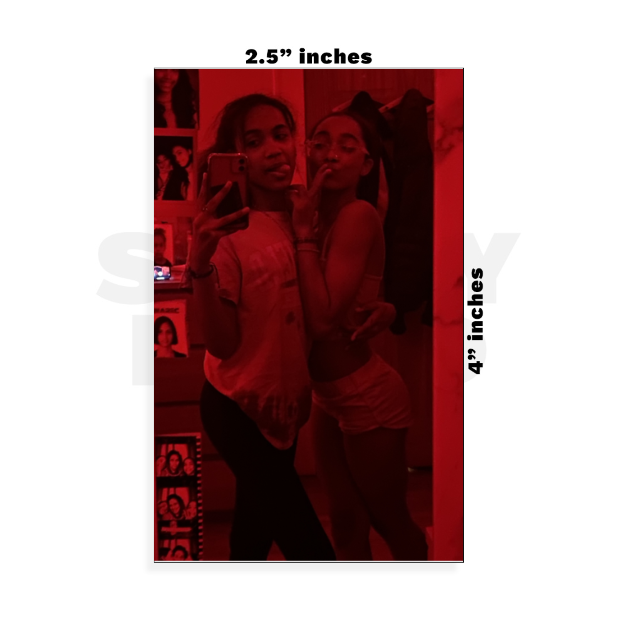 Custom Small - 2.5in x 4in