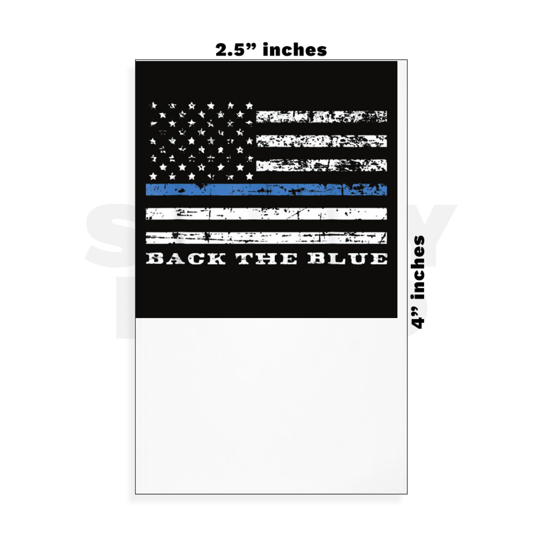 Custom Small - 2.5in x 4in