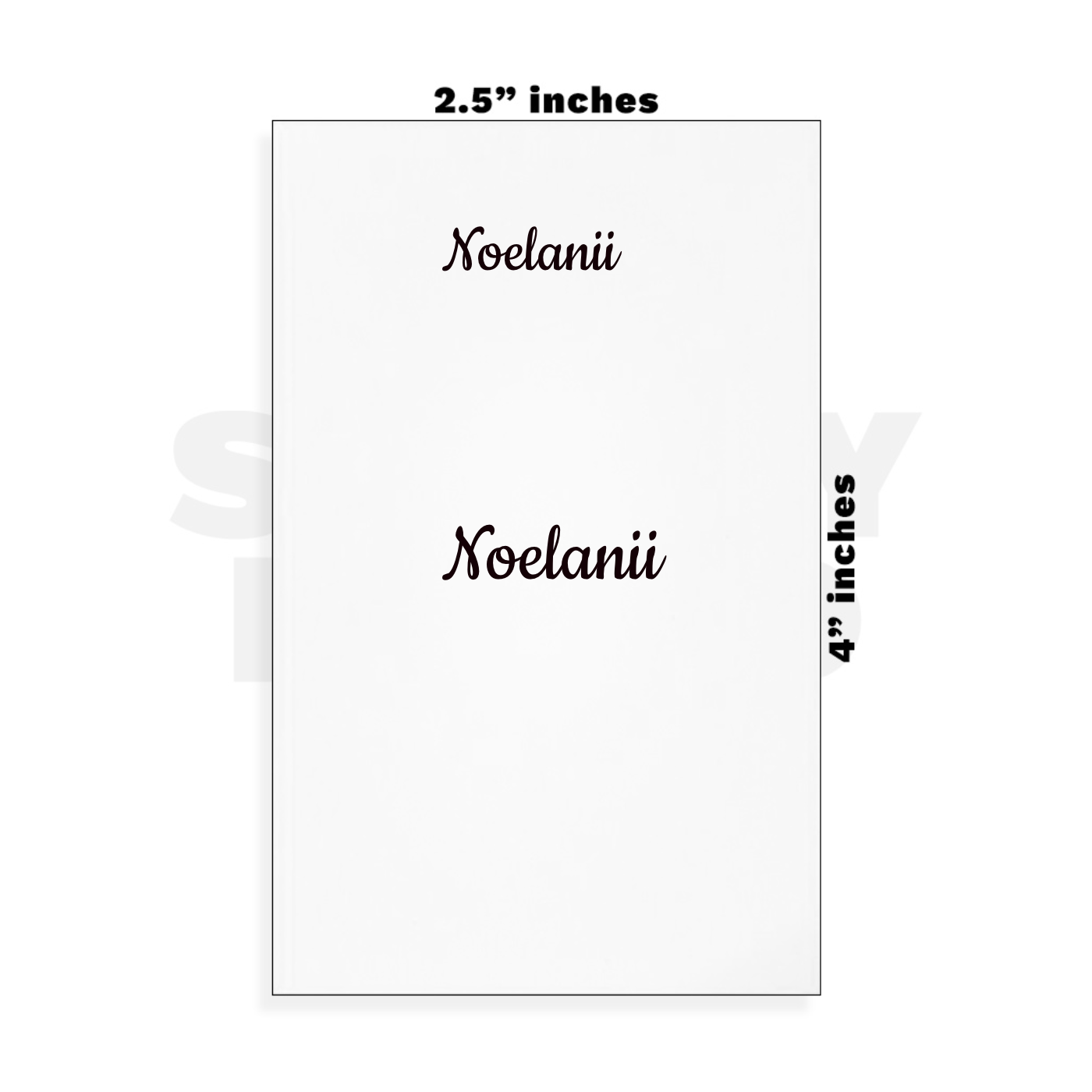 Custom Small - 2.5in x 4in