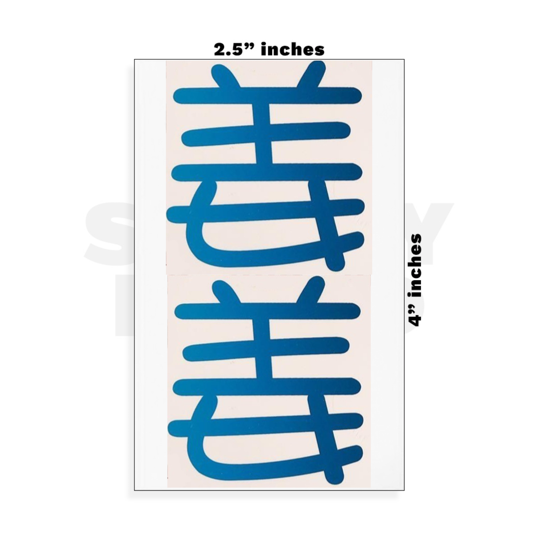 Custom Small - 2.5in x 4in