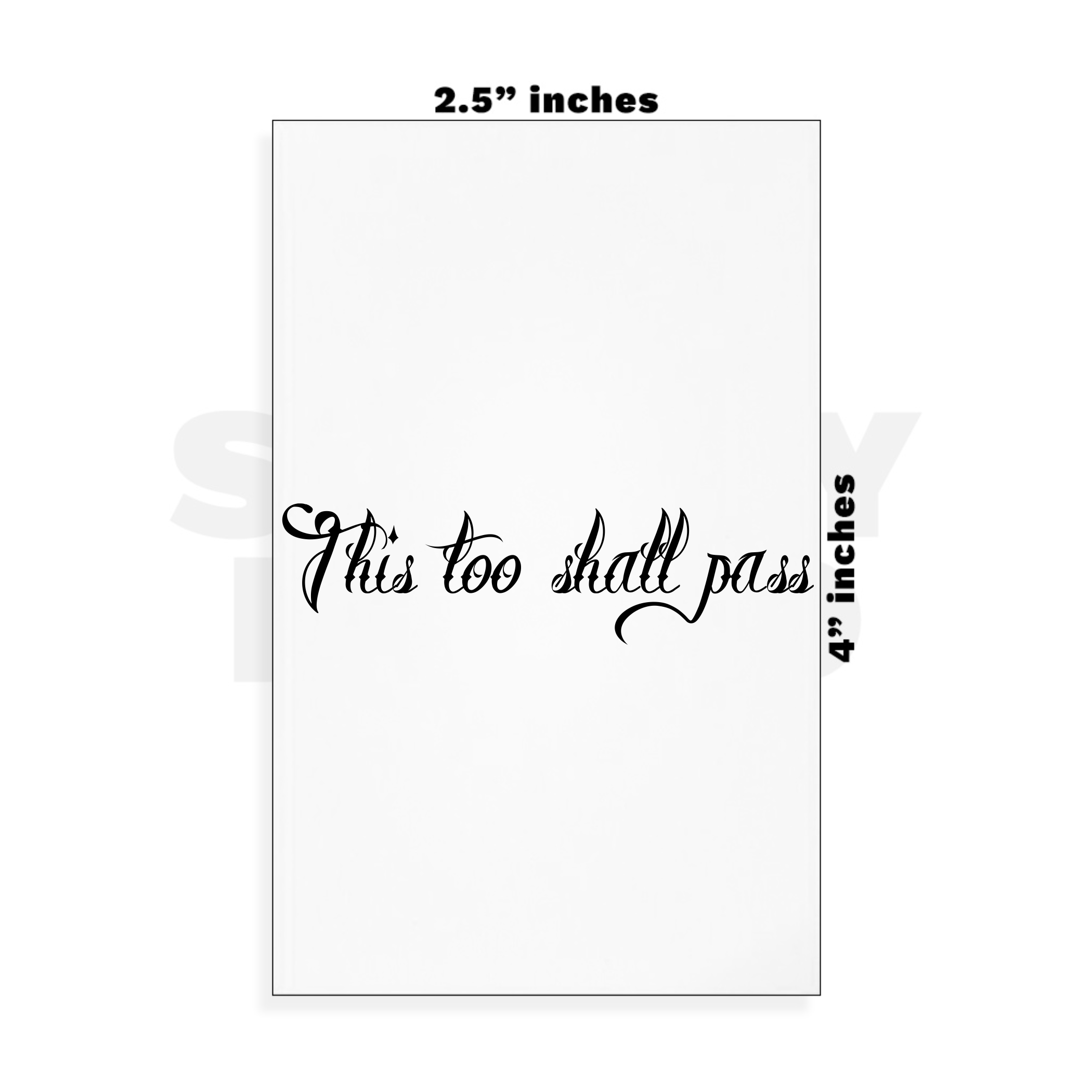 Custom Small - 2.5in x 4in