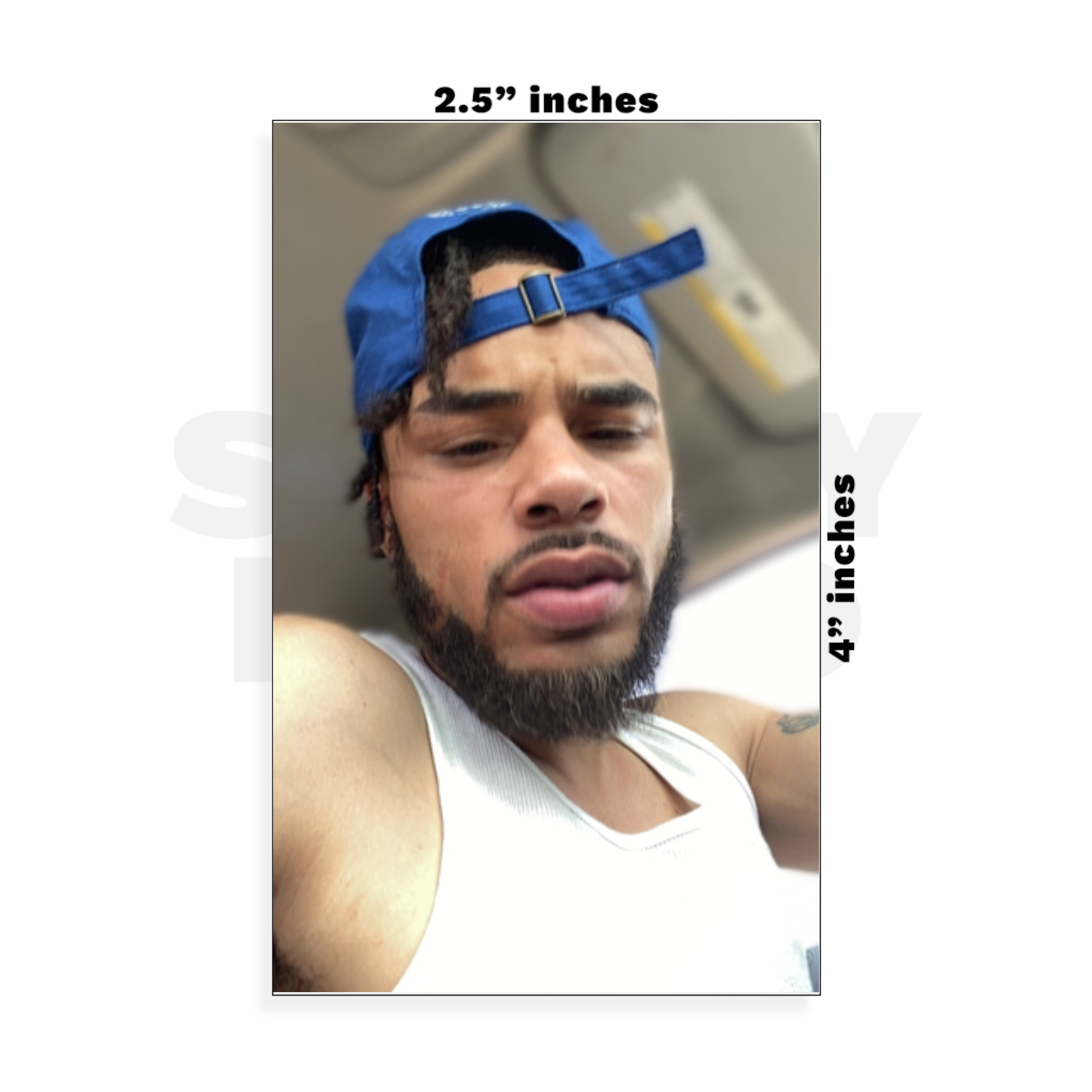 Custom Small - 2.5in x 4in