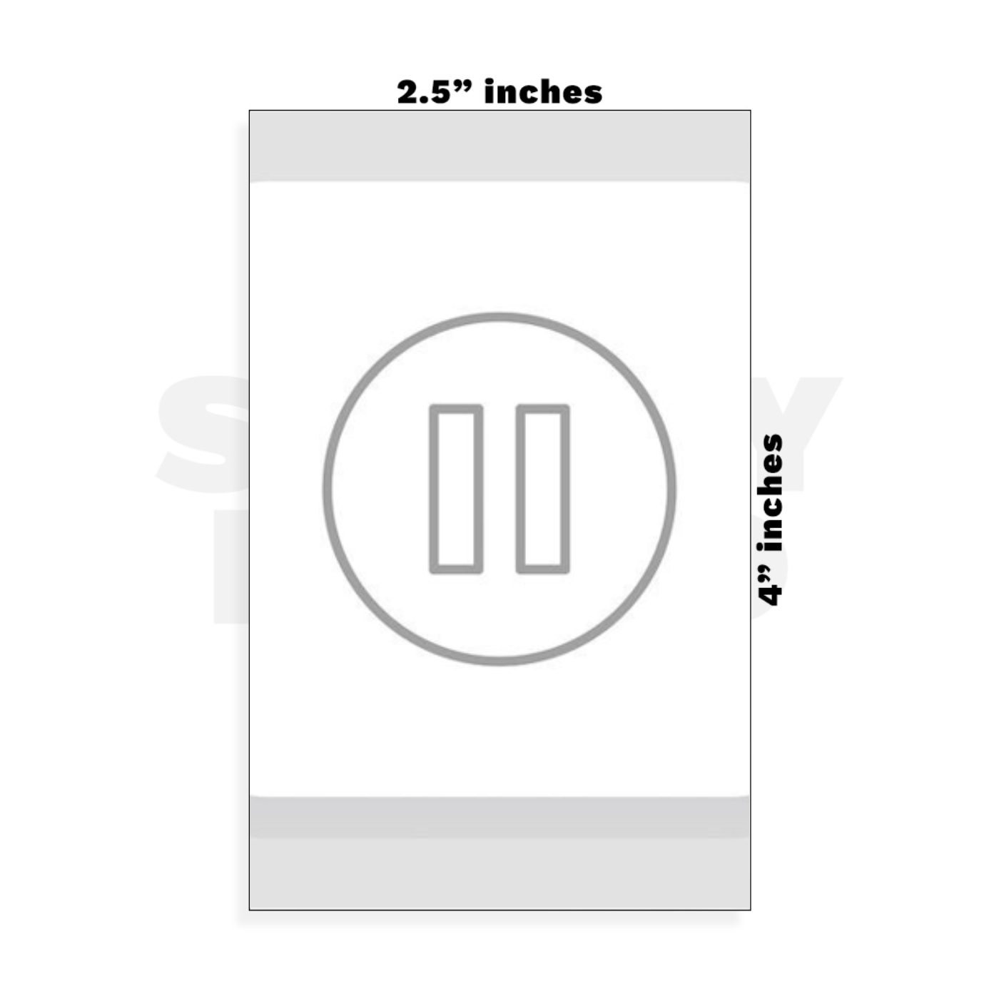 Custom Small - 2.5in x 4in