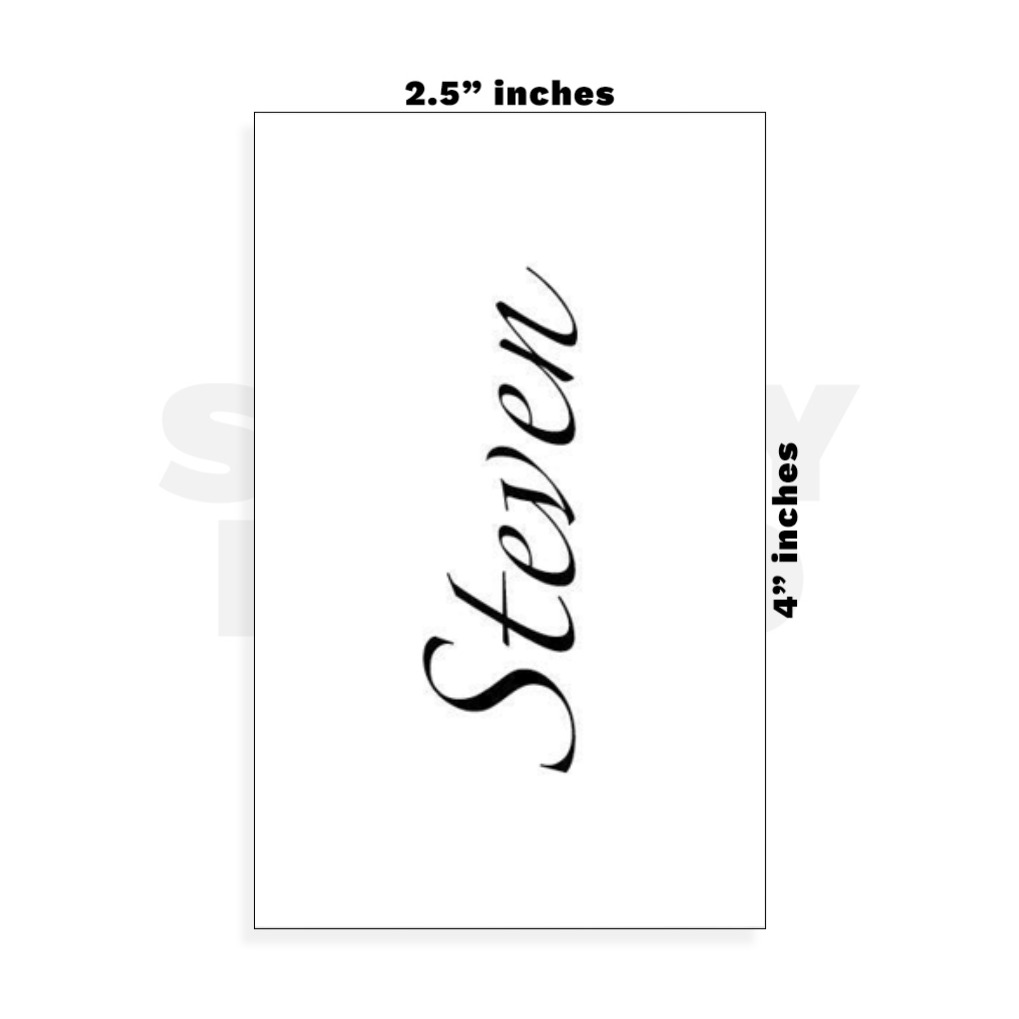 Custom Small - 2.5in x 4in