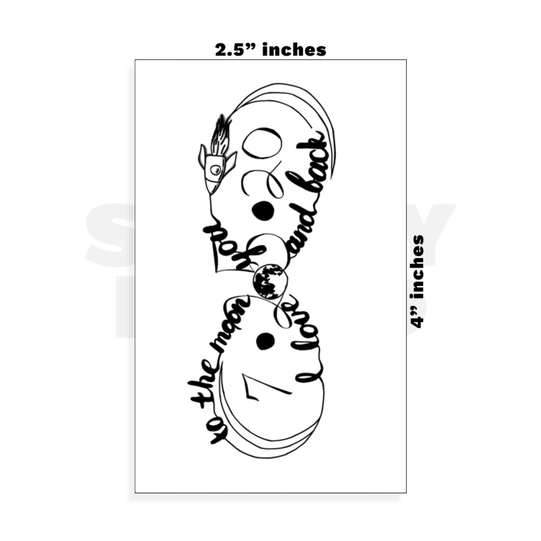 Custom Small - 2.5in x 4in