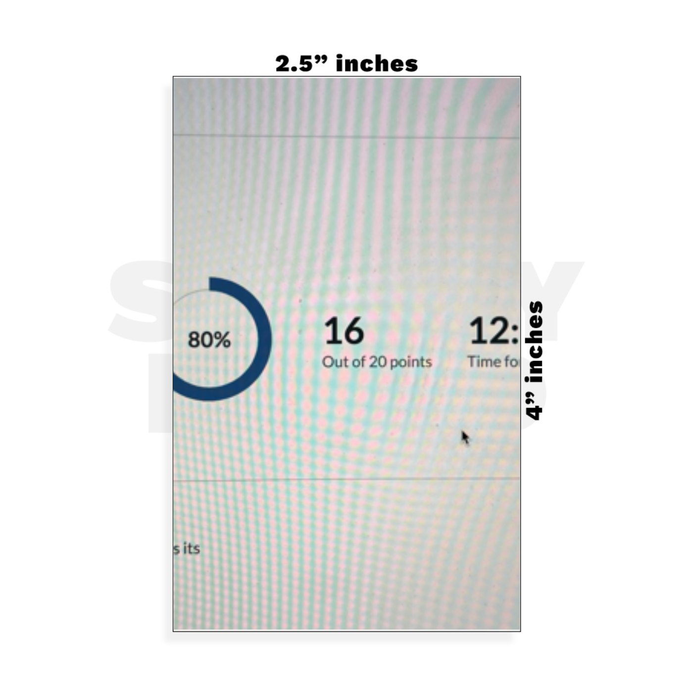 Custom Small - 2.5in x 4in