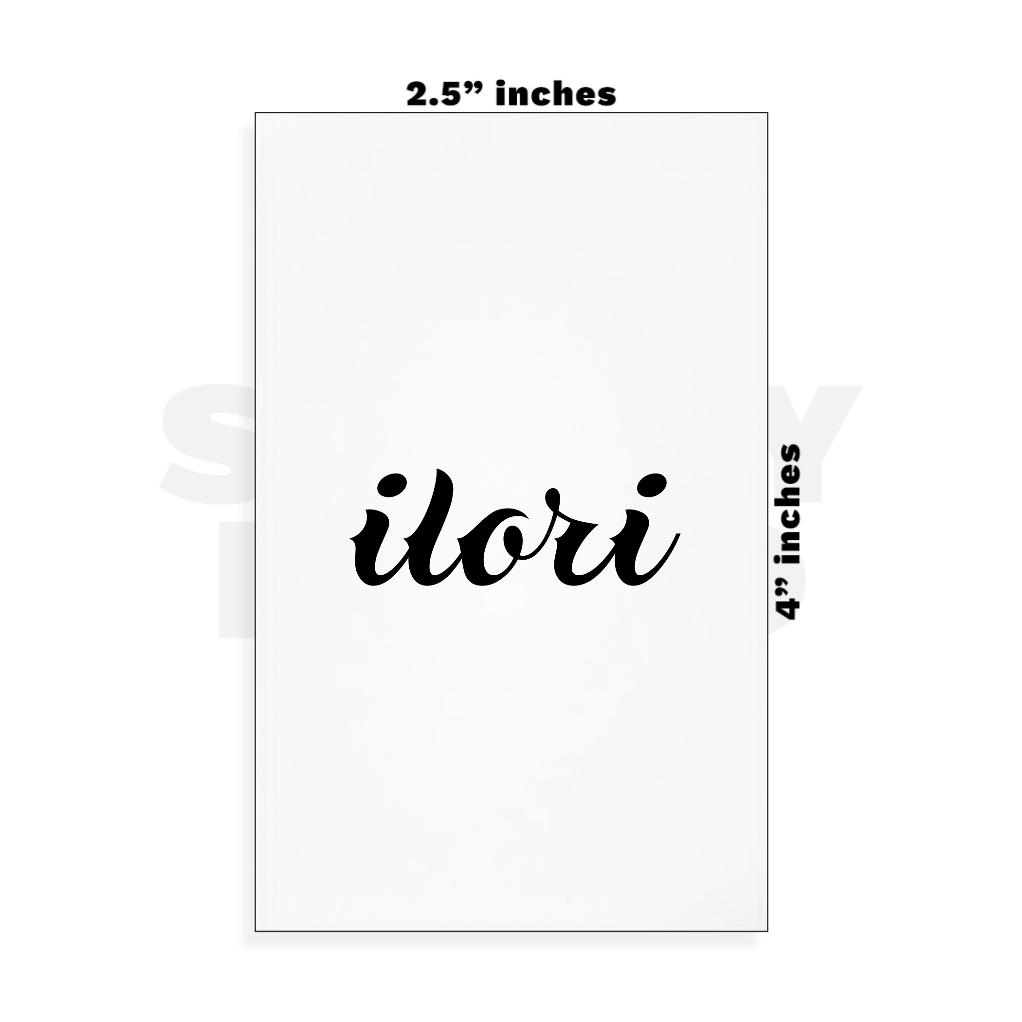 Custom Small - 2.5in x 4in