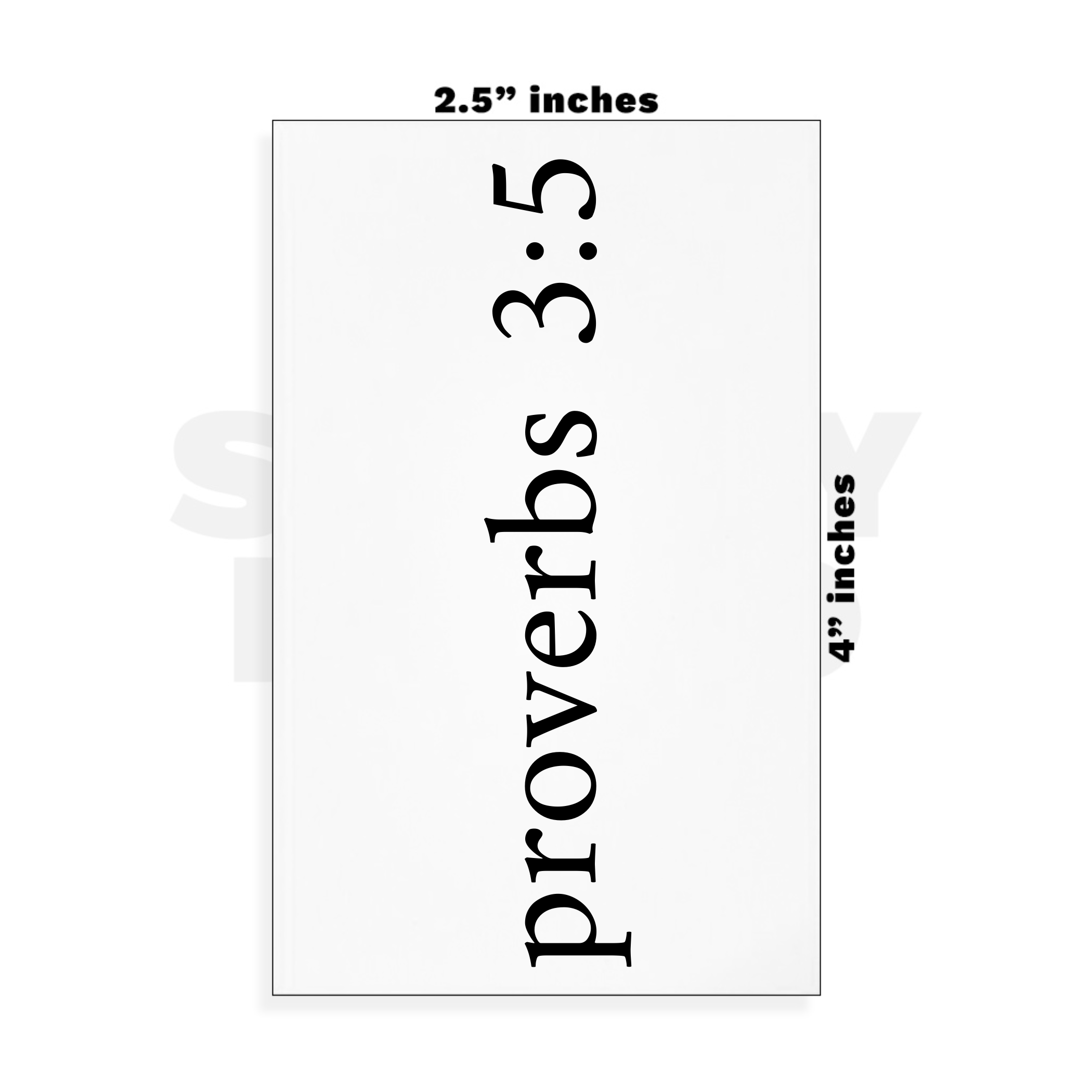 Custom Small - 2.5in x 4in
