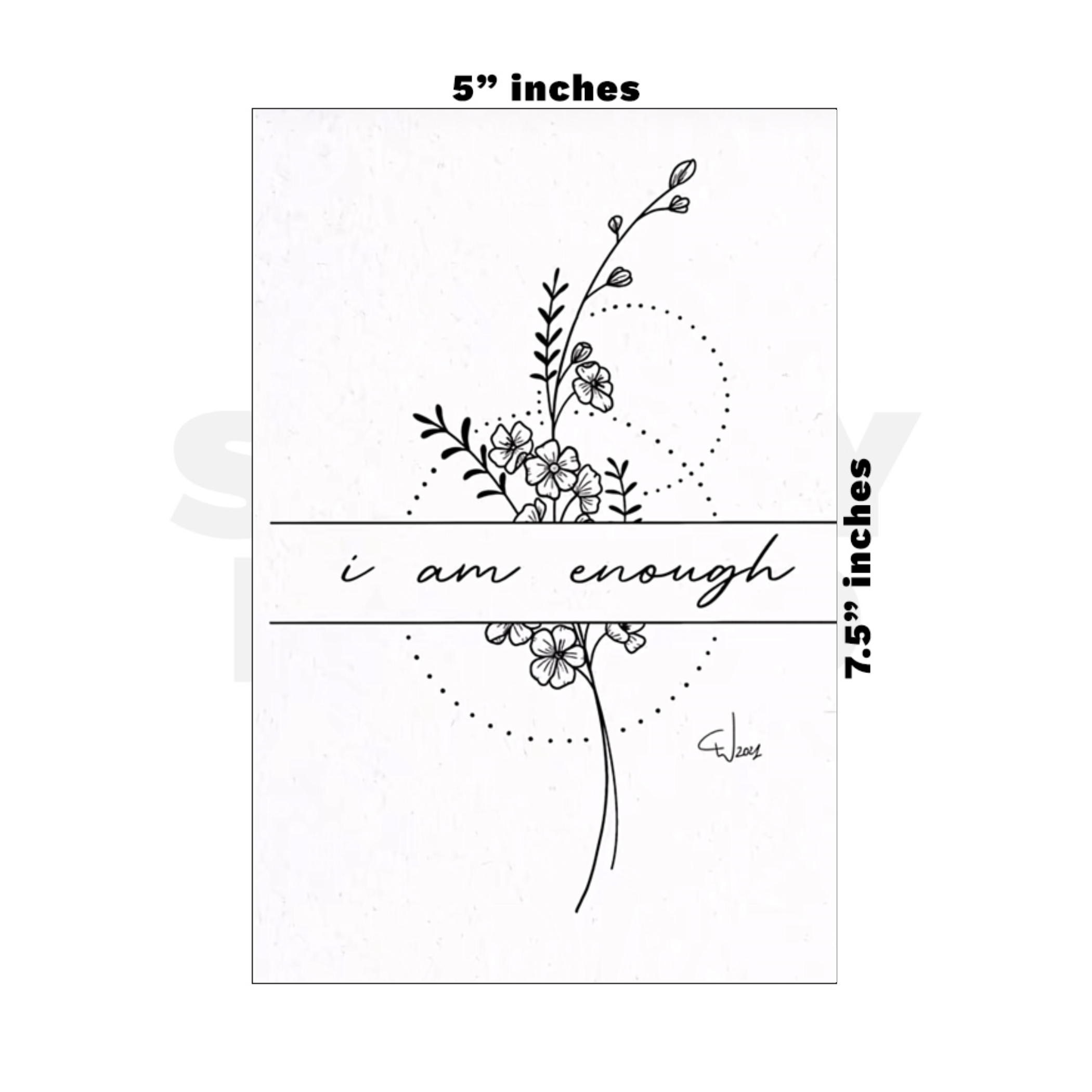 Custom Medium - 5in x 7.5in