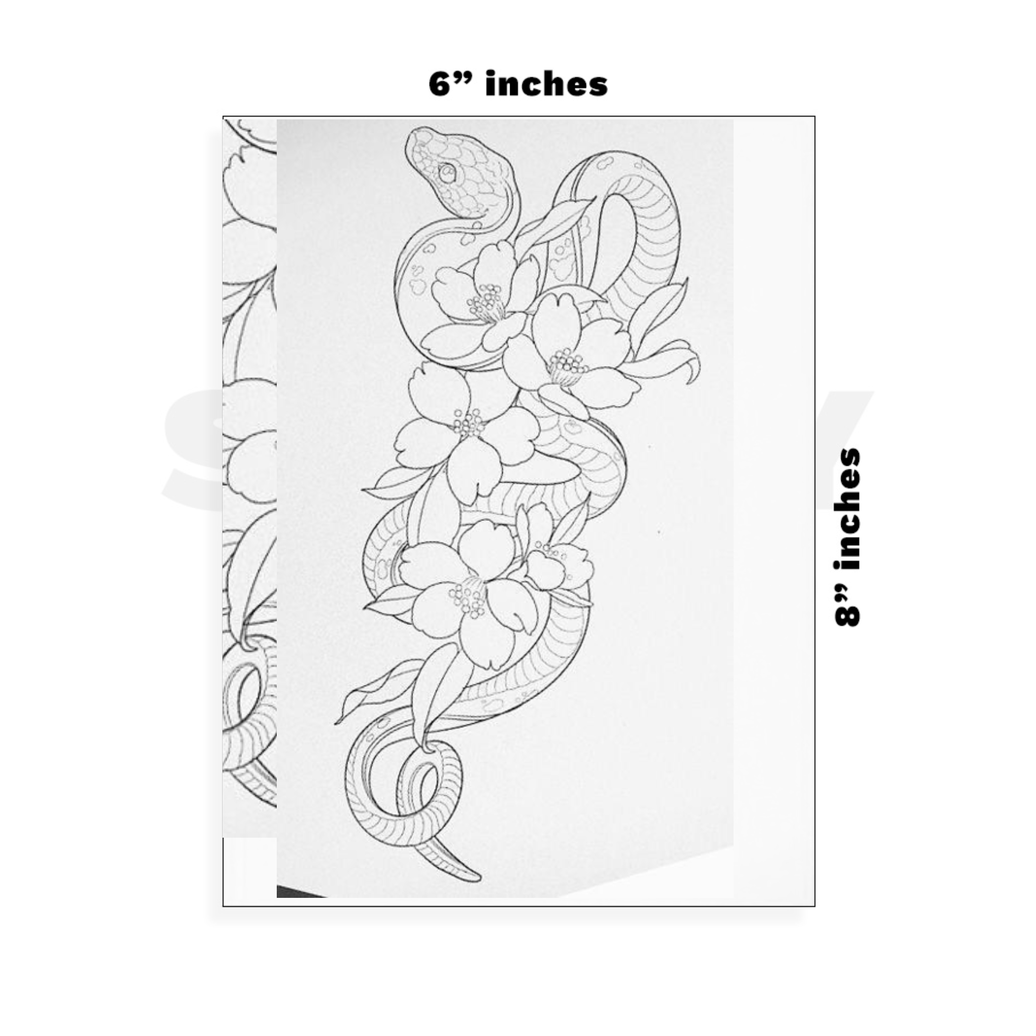 Custom Large - 6in x 8.5in