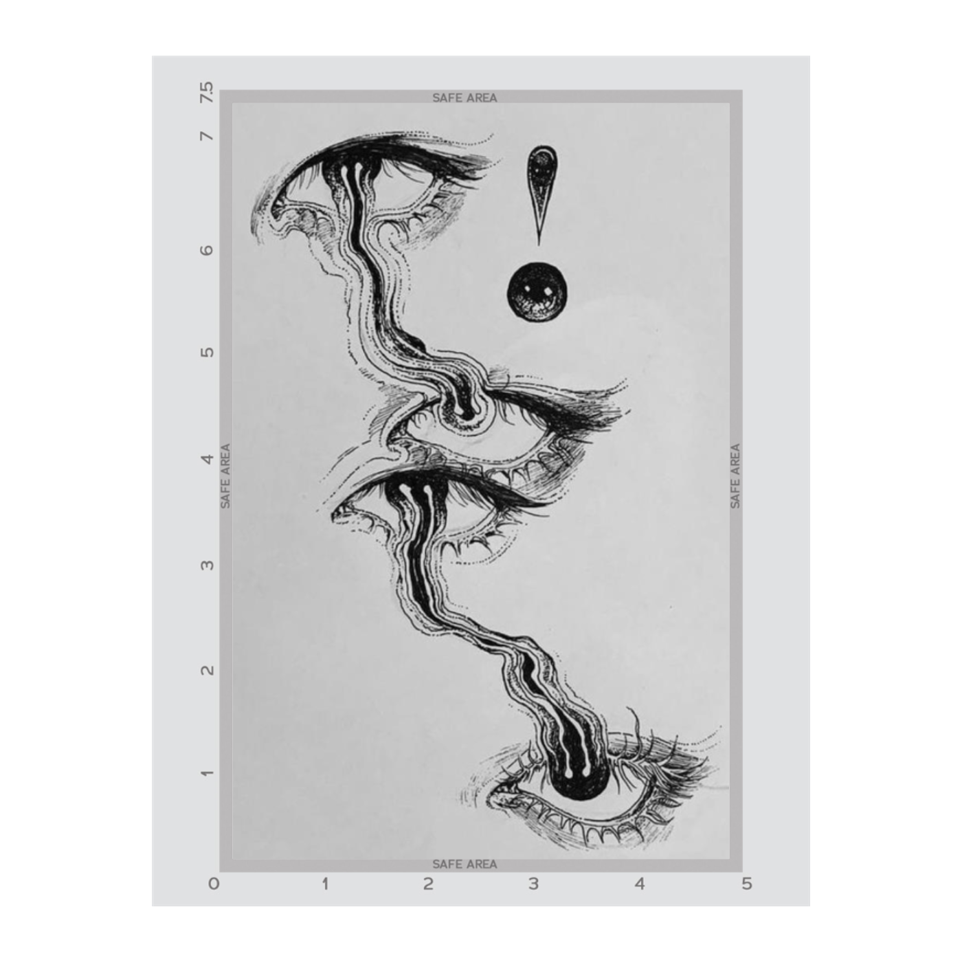5" x 7.5"