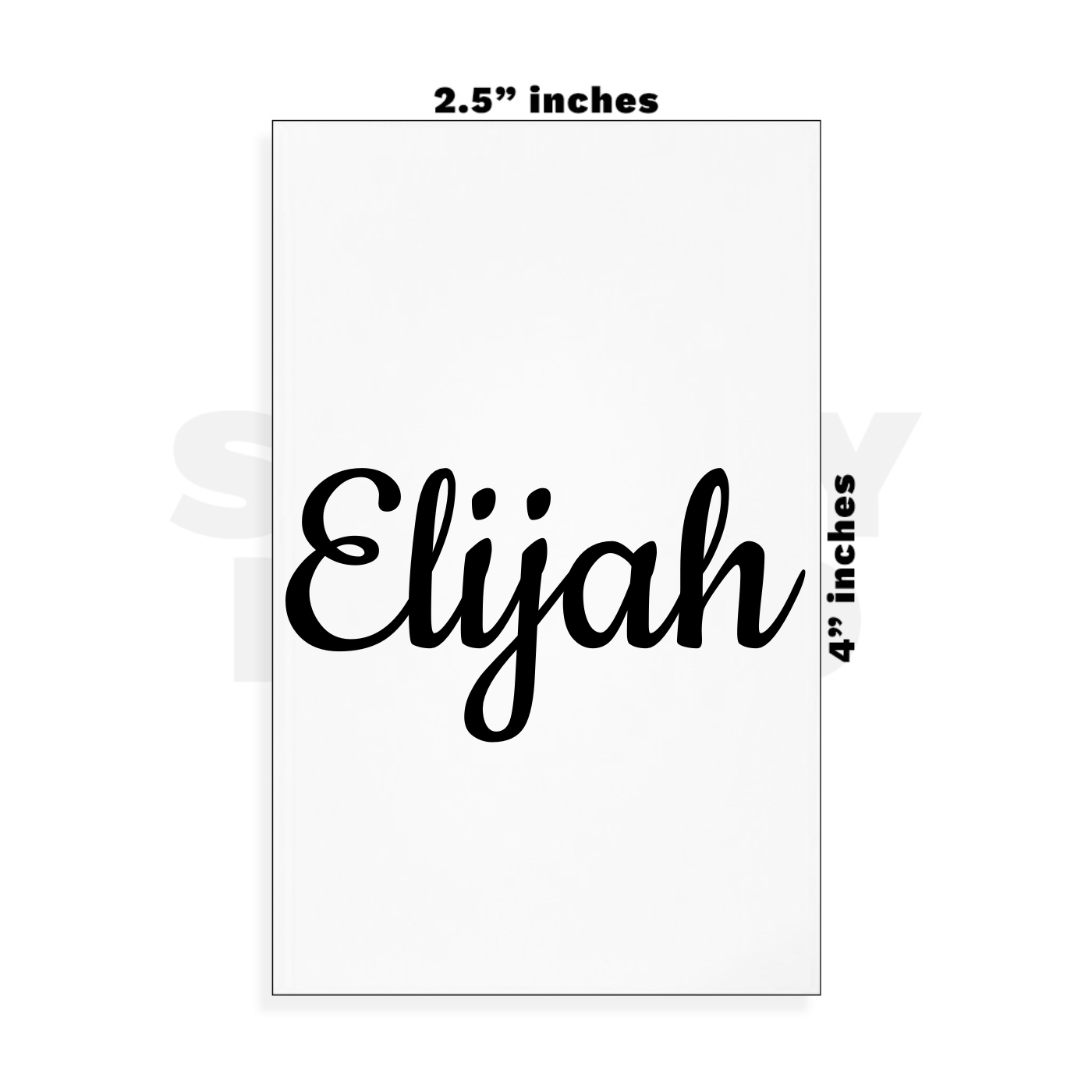 Custom Small - 2.5in x 4in